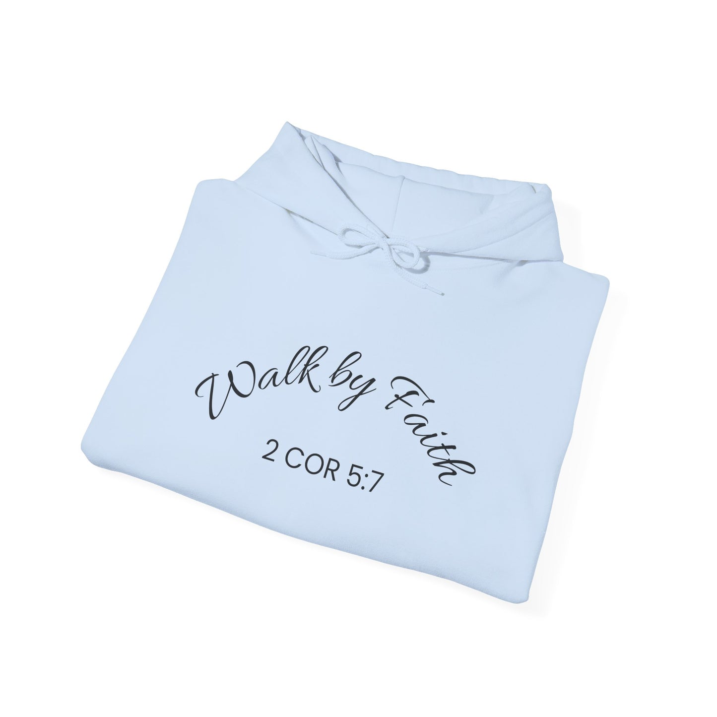 Faith-Inspired Unisex Hoodie, Walk By Faith Sweatshirt, Cozy Faith Sweatshirt, Inspirational Gift for Her, Everyday Faith Apparel