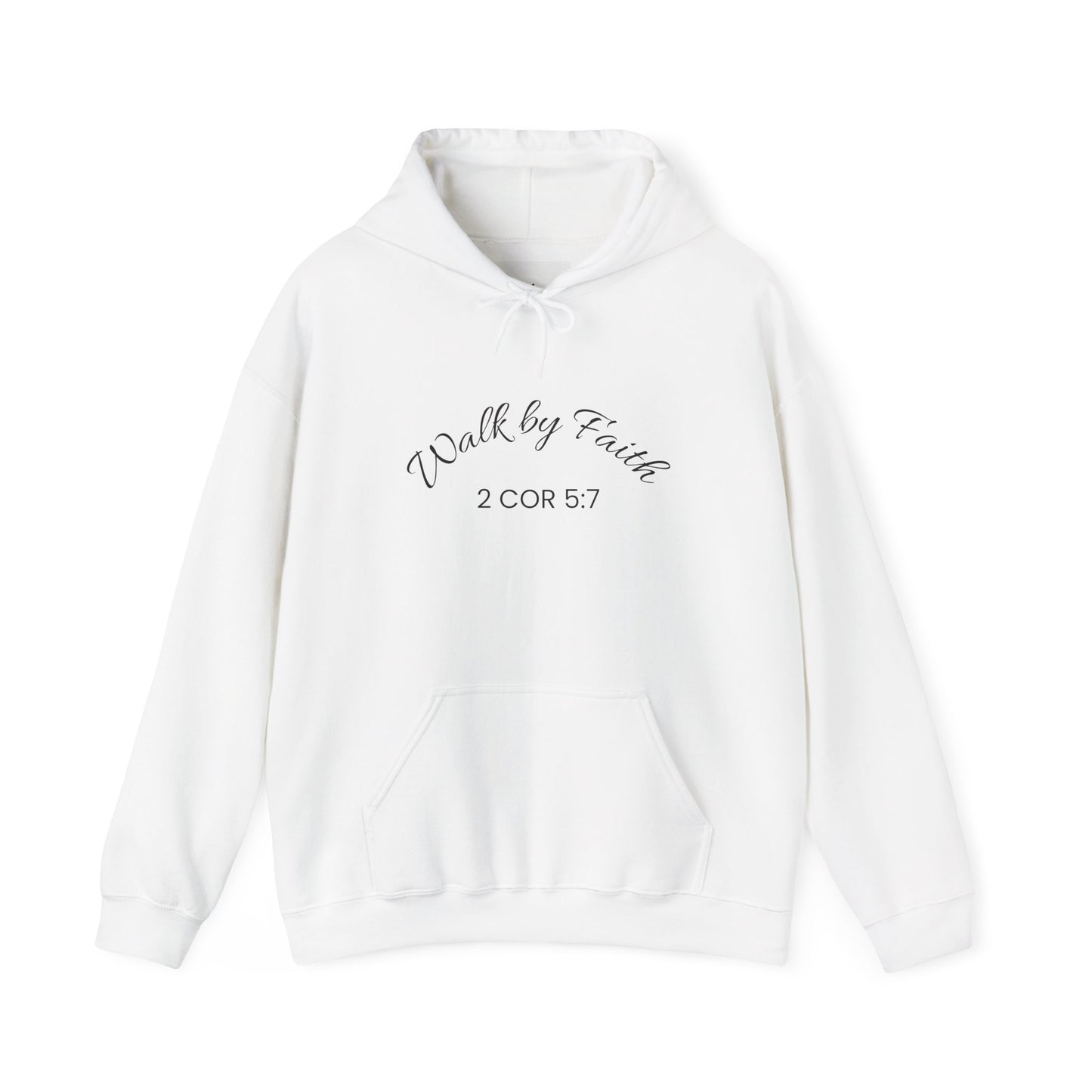 Faith-Inspired Unisex Hoodie, Walk By Faith Sweatshirt, Cozy Faith Sweatshirt, Inspirational Gift for Her, Everyday Faith Apparel