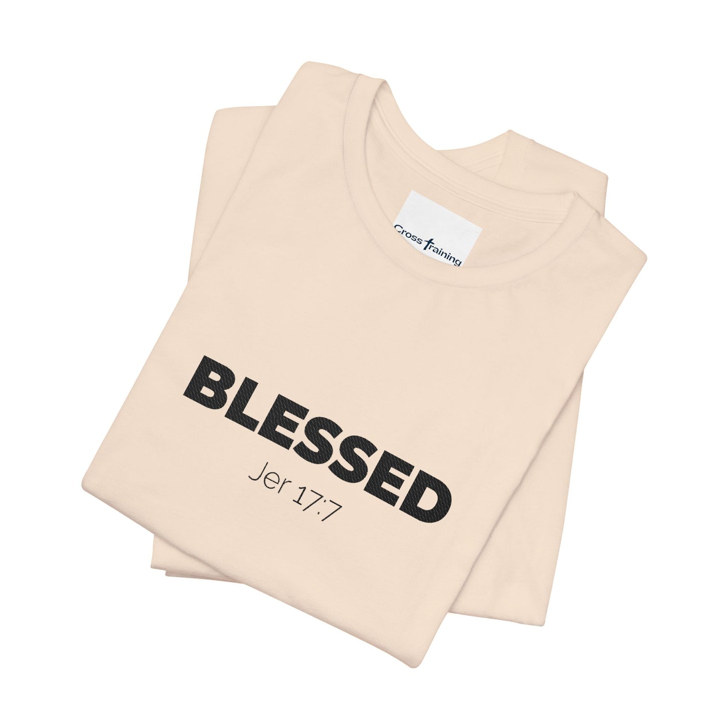 Blessed Unisex Jersey Tee | Inspirational Shirt for Everyday Wear, Faith-Based Gift, Casual Wear, Christian Apparel, Spiritual Clothing