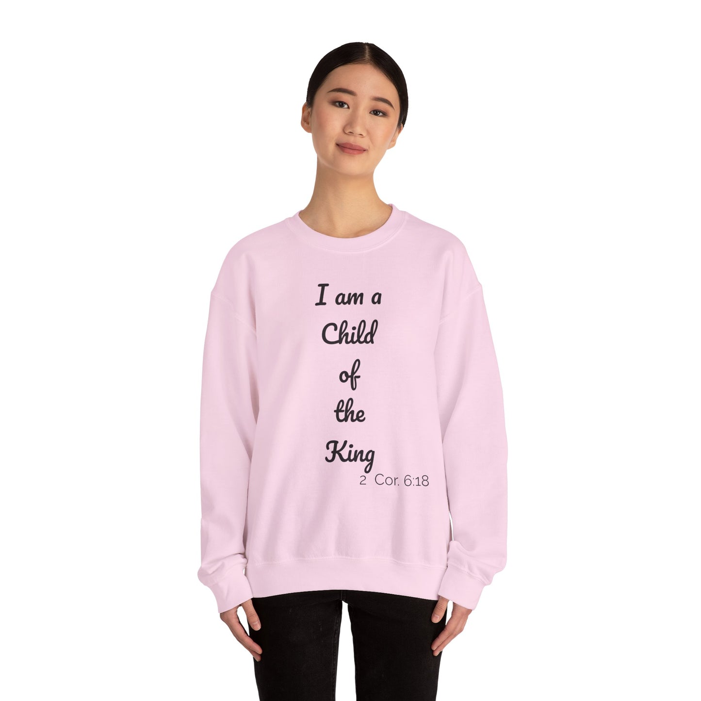 Child of the King Crewneck Sweatshirt | Inspirational Gift, Faith Apparel, Cozy Fashion, Christian Sweatshirt, Unisex Clothing