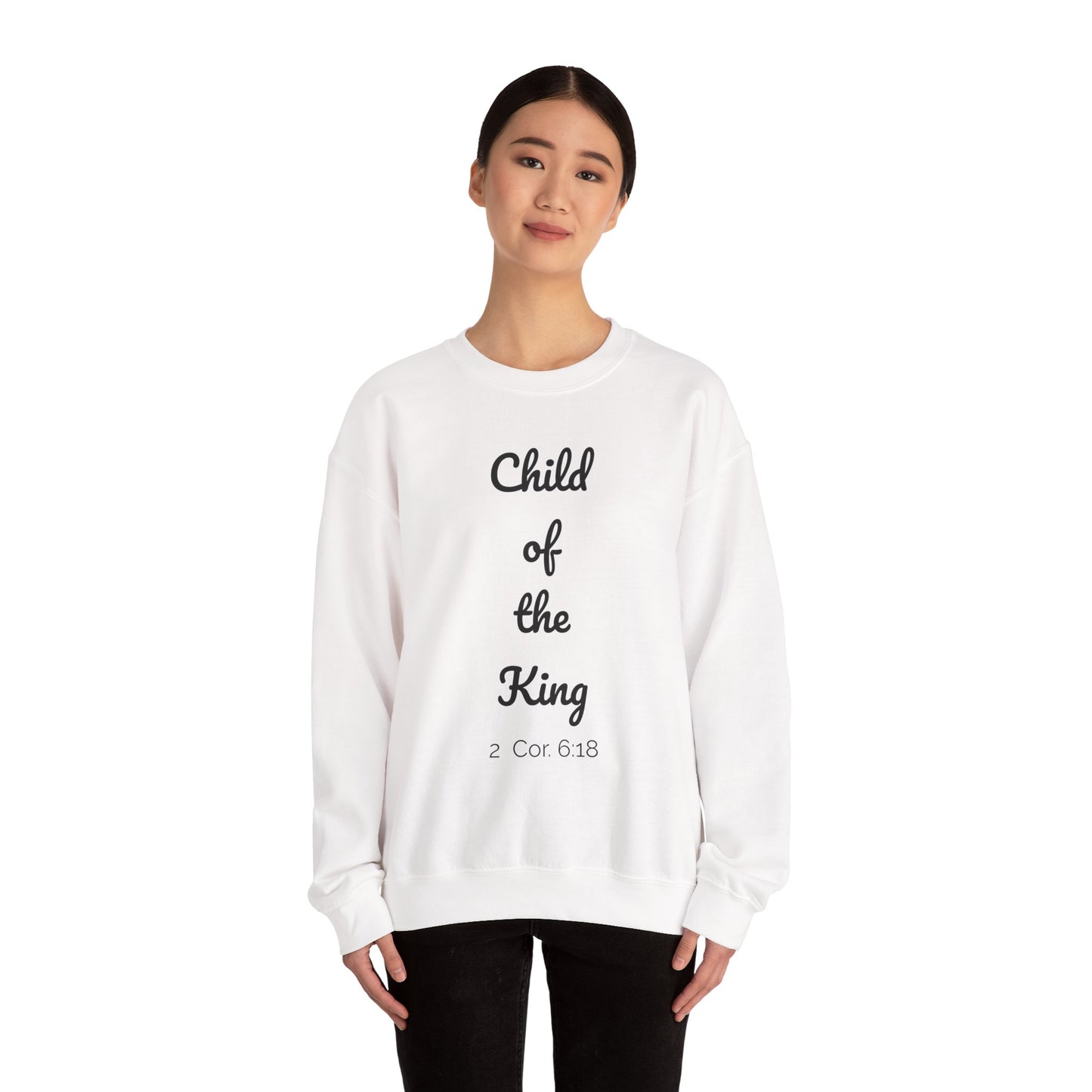 Child of the King Crewneck Sweatshirt | Inspirational Gift, Faith Apparel, Cozy Fashion, Christian Sweatshirt, Unisex Clothing