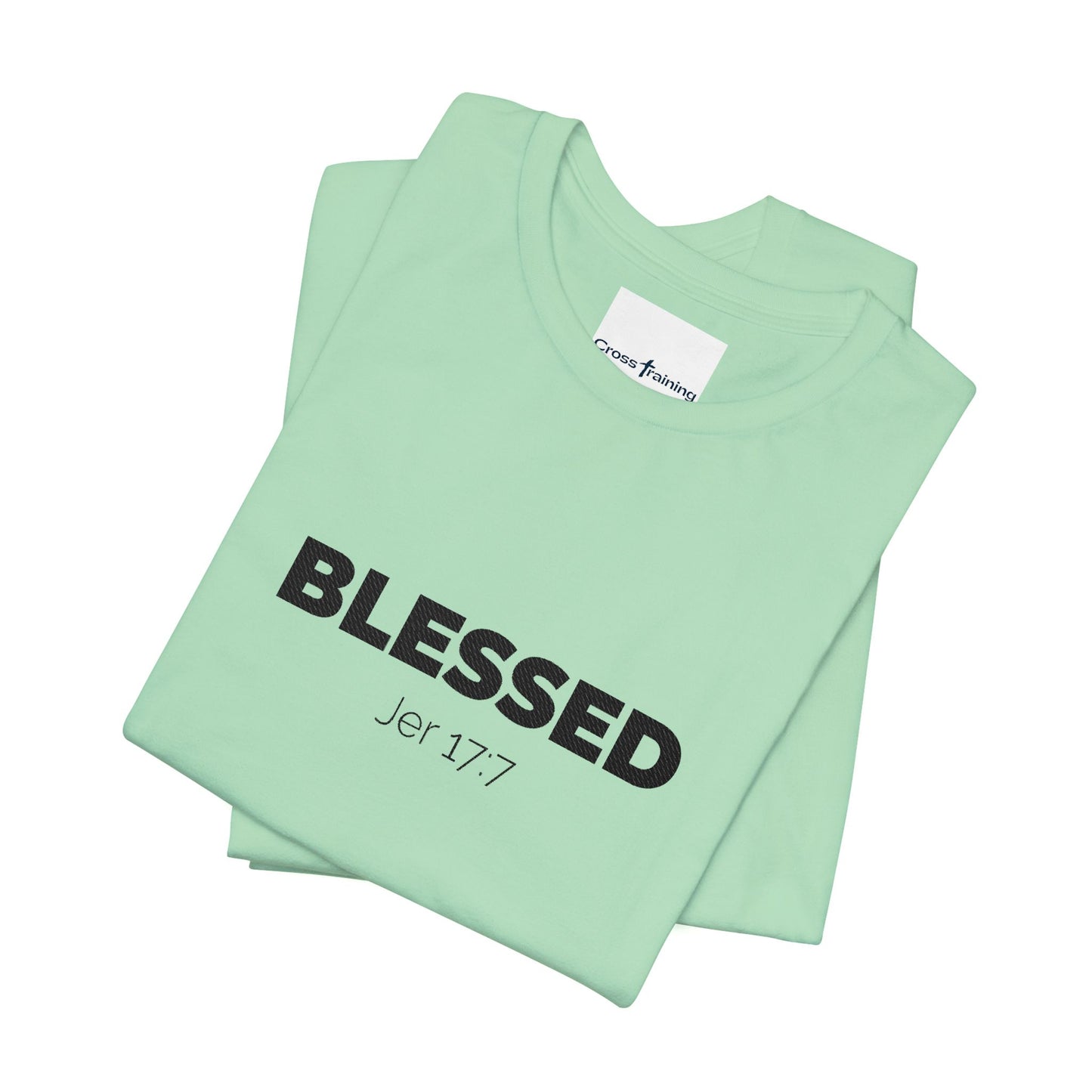 Blessed Unisex Jersey Tee | Inspirational Shirt for Everyday Wear, Faith-Based Gift, Casual Wear, Christian Apparel, Spiritual Clothing