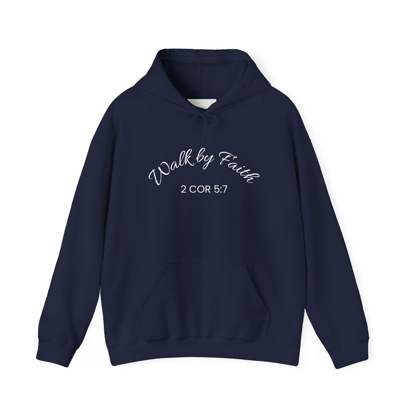 Faith-Inspired Unisex Hoodie, Walk By Faith Sweatshirt, Cozy Faith Sweatshirt, Inspirational Gift for Her, Everyday Faith Apparel