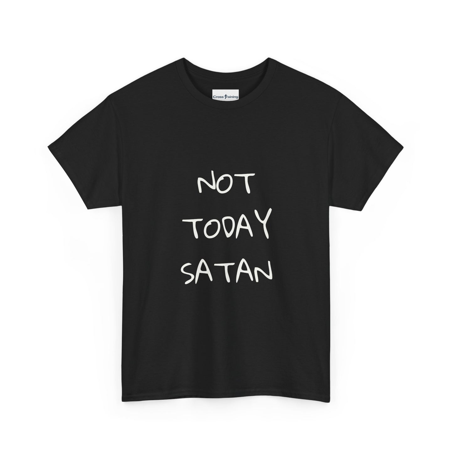 Funny Graphic Tee: Not Today Satan Unisex Heavy Cotton T-Shirt, Humorous Gift, Casual Wear, Everyday Comfort, Unique Statement Tee