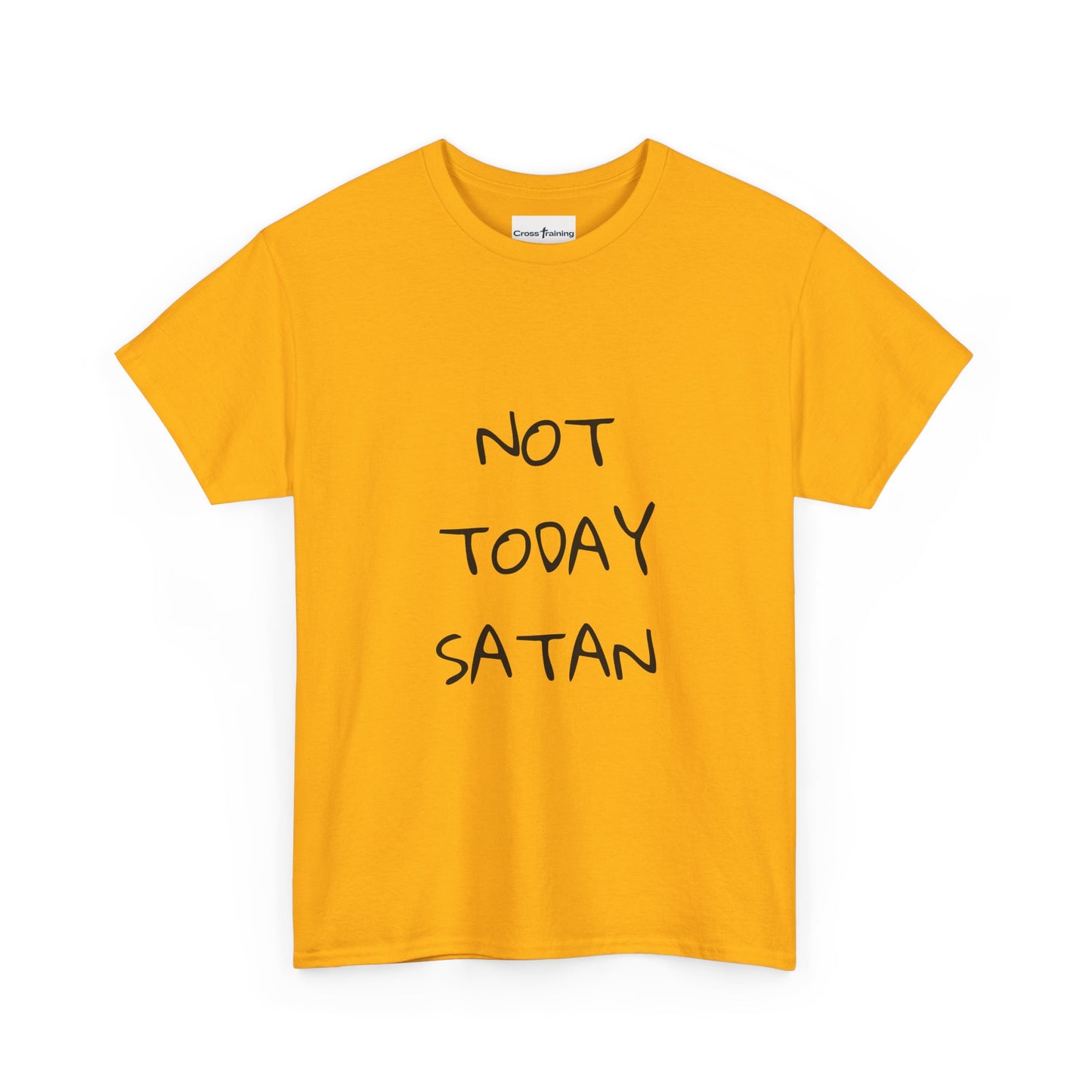 Funny Graphic Tee: Not Today Satan Unisex Heavy Cotton T-Shirt, Humorous Gift, Casual Wear, Everyday Comfort, Unique Statement Tee