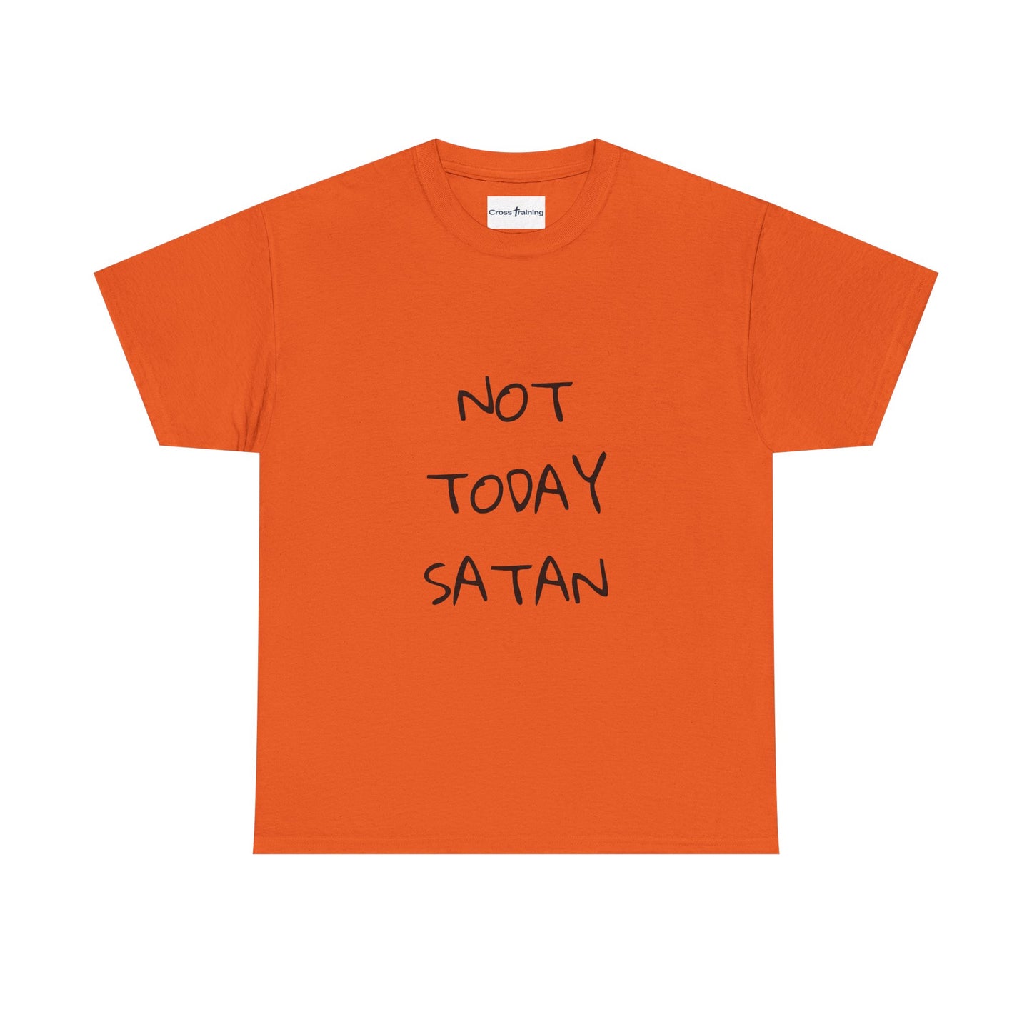 Funny Graphic Tee: Not Today Satan Unisex Heavy Cotton T-Shirt, Humorous Gift, Casual Wear, Everyday Comfort, Unique Statement Tee