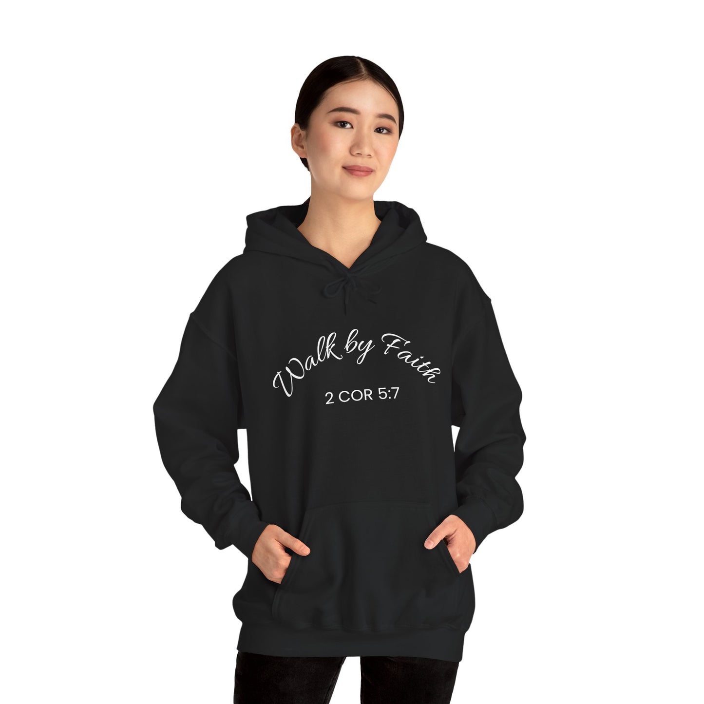 Faith-Inspired Unisex Hoodie, Walk By Faith Sweatshirt, Cozy Faith Sweatshirt, Inspirational Gift for Her, Everyday Faith Apparel