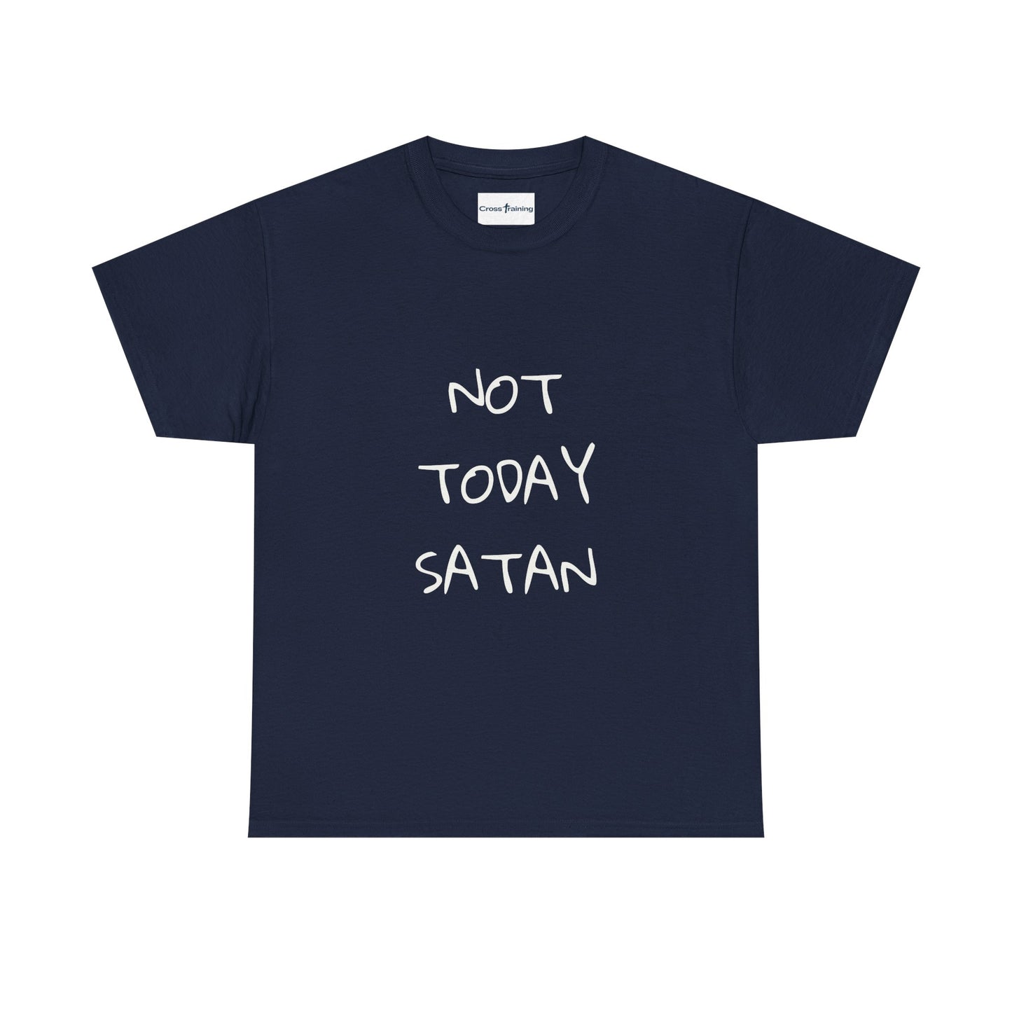 Funny Graphic Tee: Not Today Satan Unisex Heavy Cotton T-Shirt, Humorous Gift, Casual Wear, Everyday Comfort, Unique Statement Tee