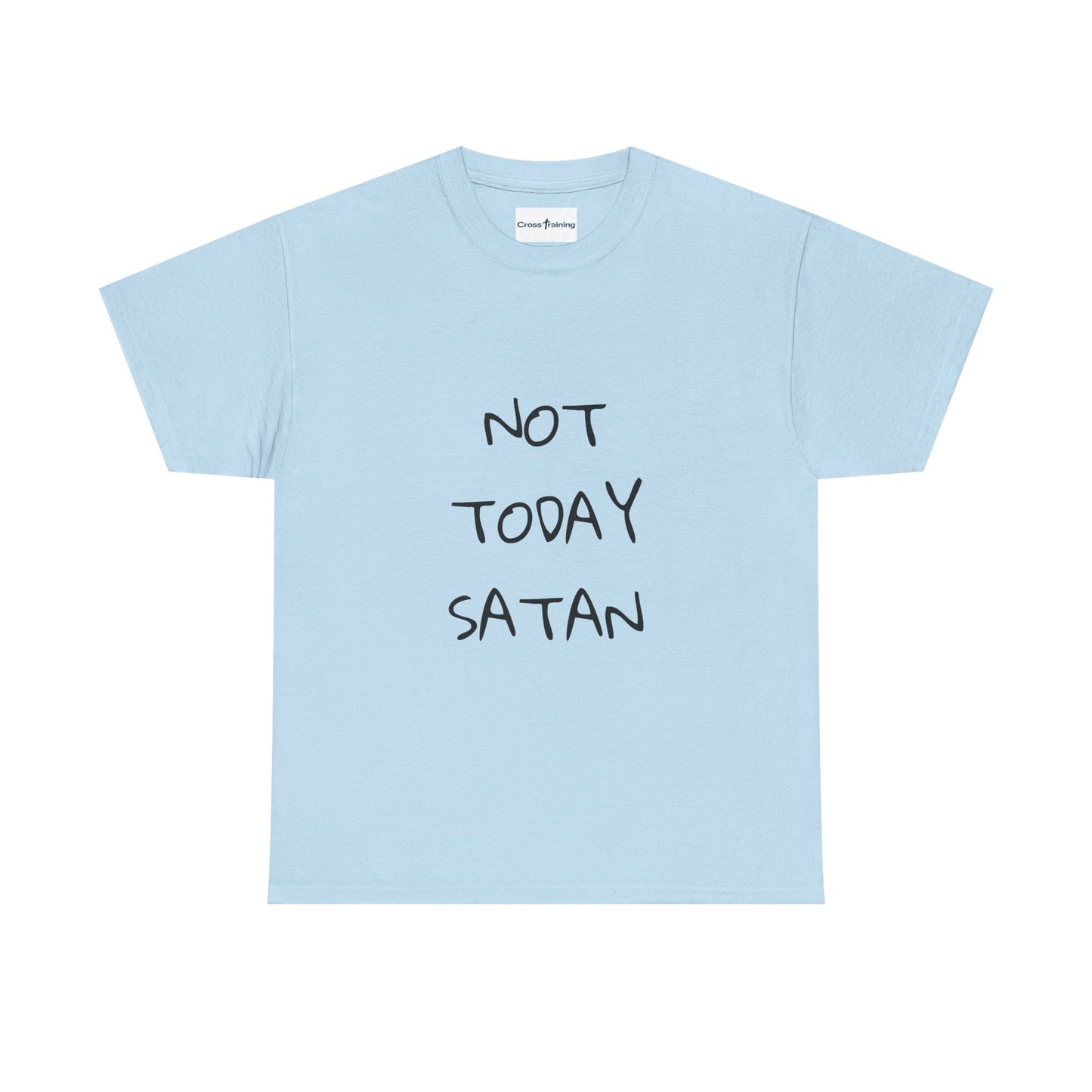Funny Graphic Tee: Not Today Satan Unisex Heavy Cotton T-Shirt, Humorous Gift, Casual Wear, Everyday Comfort, Unique Statement Tee