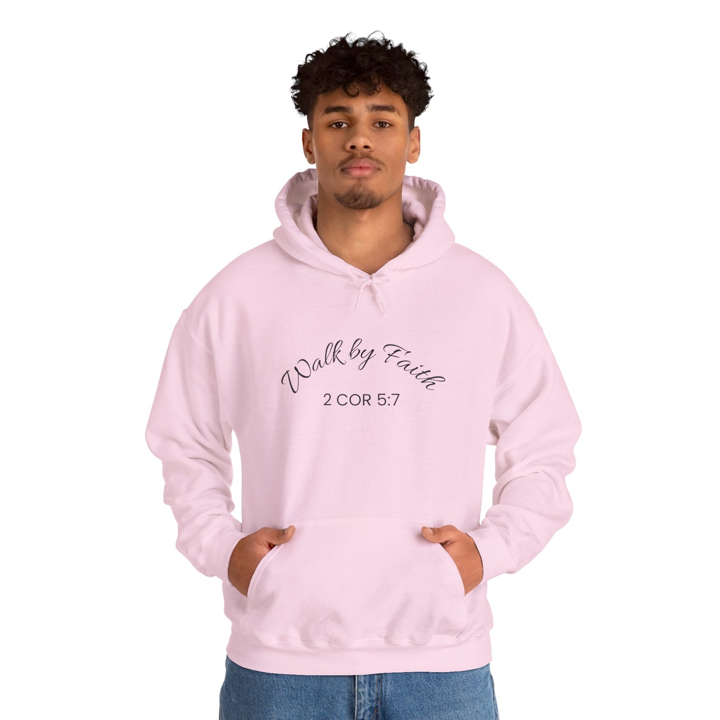 Faith-Inspired Unisex Hoodie, Walk By Faith Sweatshirt, Cozy Faith Sweatshirt, Inspirational Gift for Her, Everyday Faith Apparel