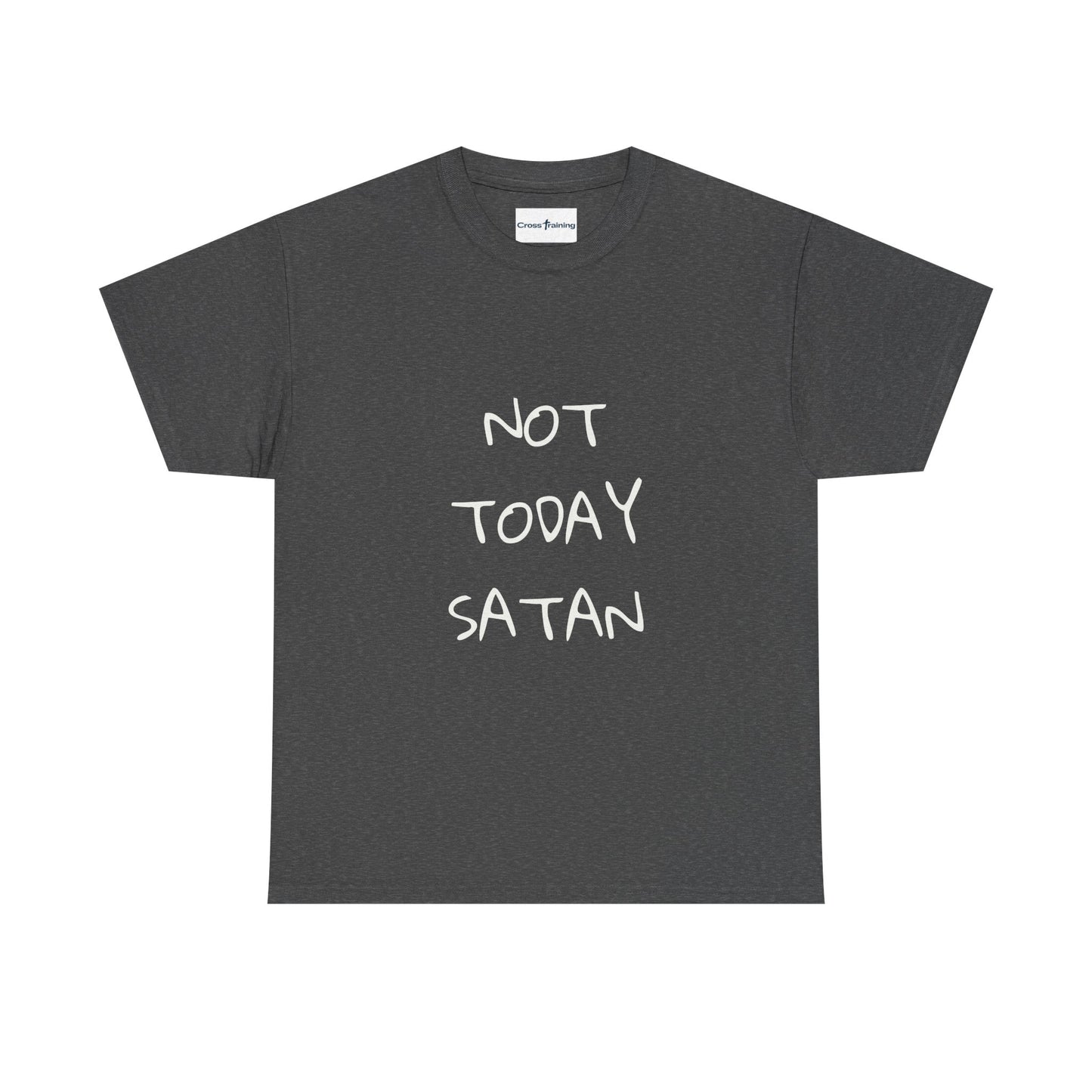 Funny Graphic Tee: Not Today Satan Unisex Heavy Cotton T-Shirt, Humorous Gift, Casual Wear, Everyday Comfort, Unique Statement Tee