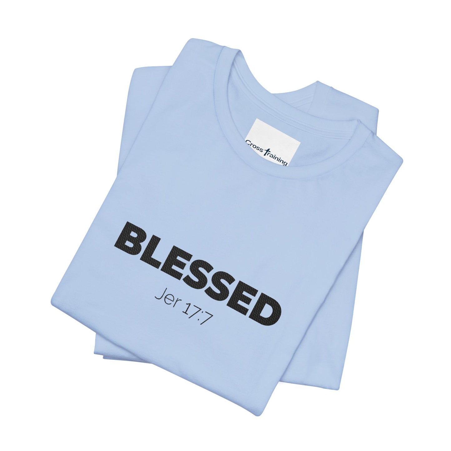 Blessed Unisex Jersey Tee | Inspirational Shirt for Everyday Wear, Faith-Based Gift, Casual Wear, Christian Apparel, Spiritual Clothing