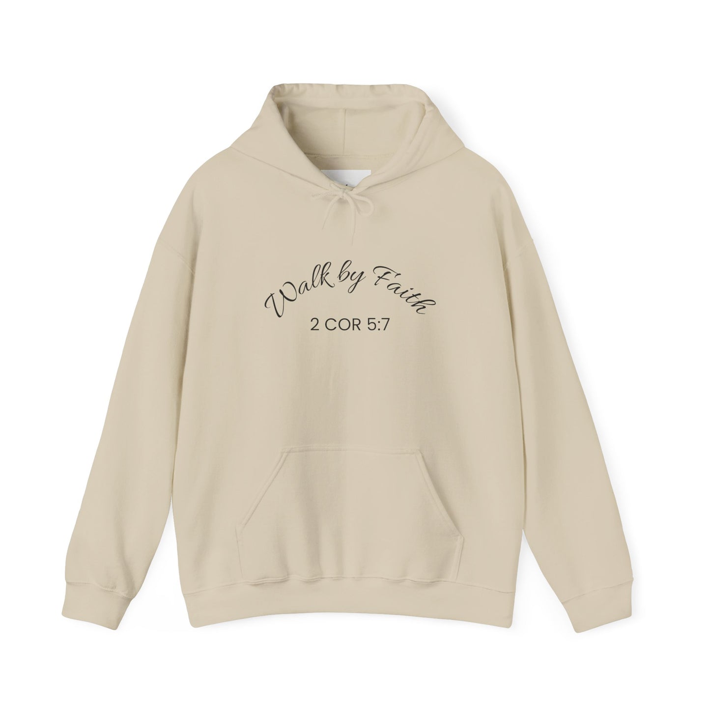 Faith-Inspired Unisex Hoodie, Walk By Faith Sweatshirt, Cozy Faith Sweatshirt, Inspirational Gift for Her, Everyday Faith Apparel