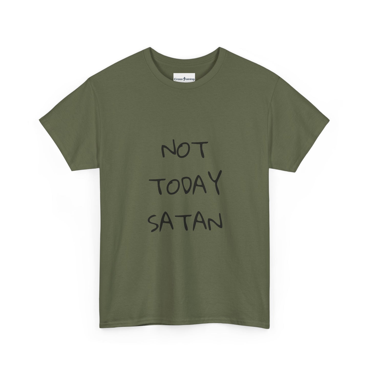 Funny Graphic Tee: Not Today Satan Unisex Heavy Cotton T-Shirt, Humorous Gift, Casual Wear, Everyday Comfort, Unique Statement Tee
