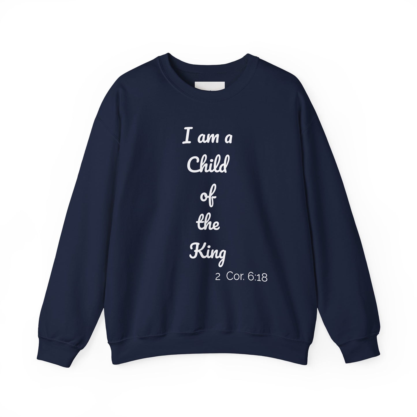 Child of the King Crewneck Sweatshirt | Inspirational Gift, Faith Apparel, Cozy Fashion, Christian Sweatshirt, Unisex Clothing