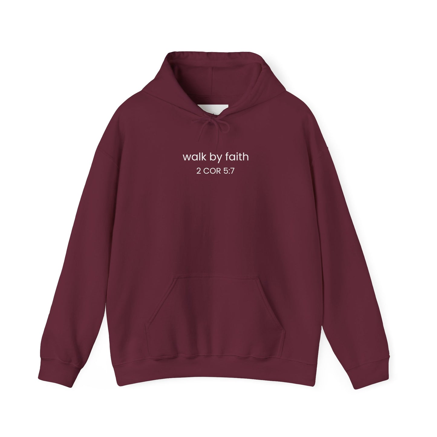 Faith-Inspired Unisex Hoodie, Walk By Faith Sweatshirt, Cozy Faith Sweatshirt, Inspirational Gift for Her, Everyday Faith Apparel
