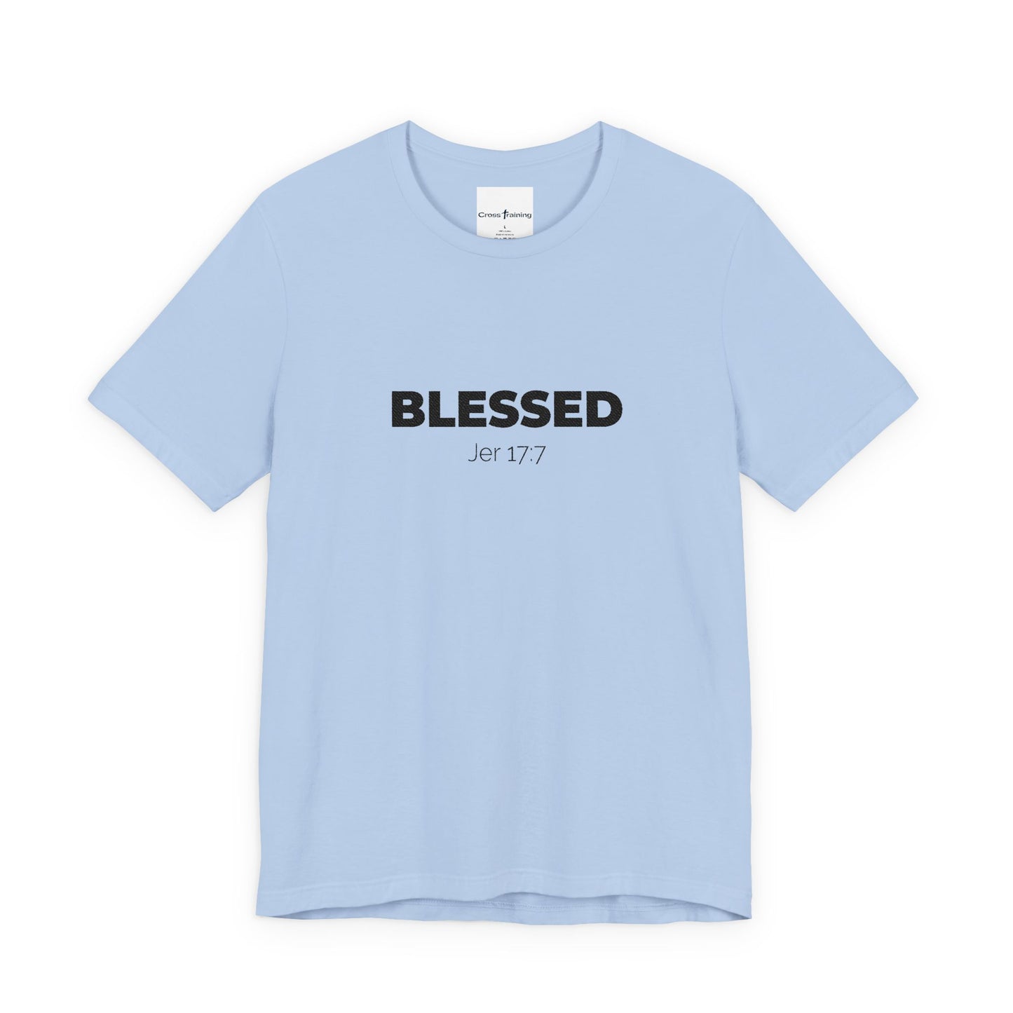 Blessed Unisex Jersey Tee | Inspirational Shirt for Everyday Wear, Faith-Based Gift, Casual Wear, Christian Apparel, Spiritual Clothing
