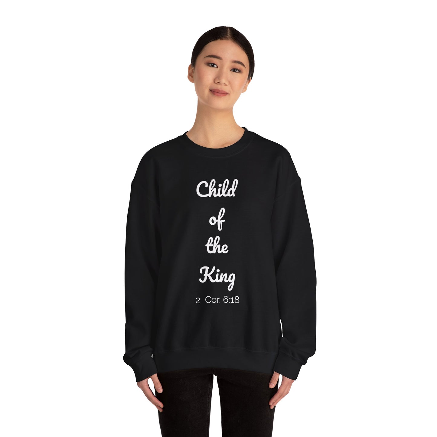 Child of the King Crewneck Sweatshirt | Inspirational Gift, Faith Apparel, Cozy Fashion, Christian Sweatshirt, Unisex Clothing