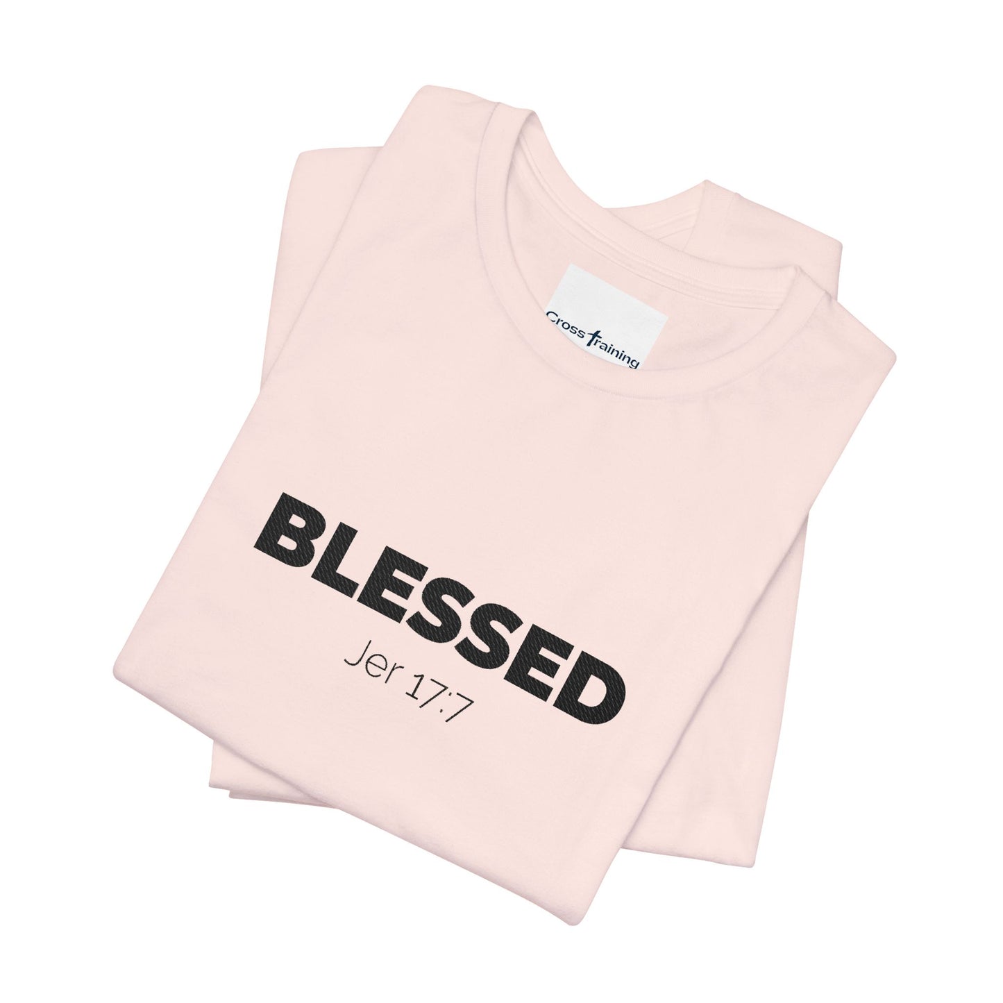 Blessed Unisex Jersey Tee | Inspirational Shirt for Everyday Wear, Faith-Based Gift, Casual Wear, Christian Apparel, Spiritual Clothing