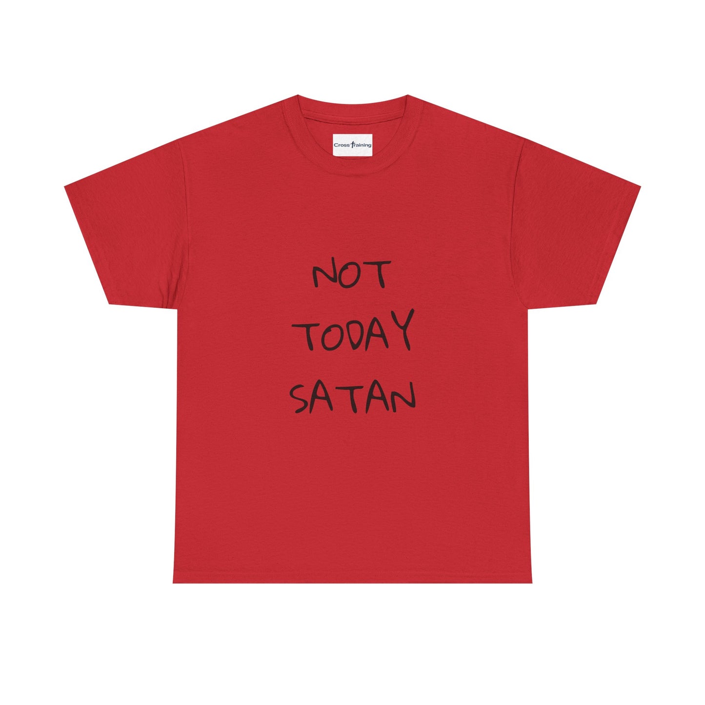 Funny Graphic Tee: Not Today Satan Unisex Heavy Cotton T-Shirt, Humorous Gift, Casual Wear, Everyday Comfort, Unique Statement Tee