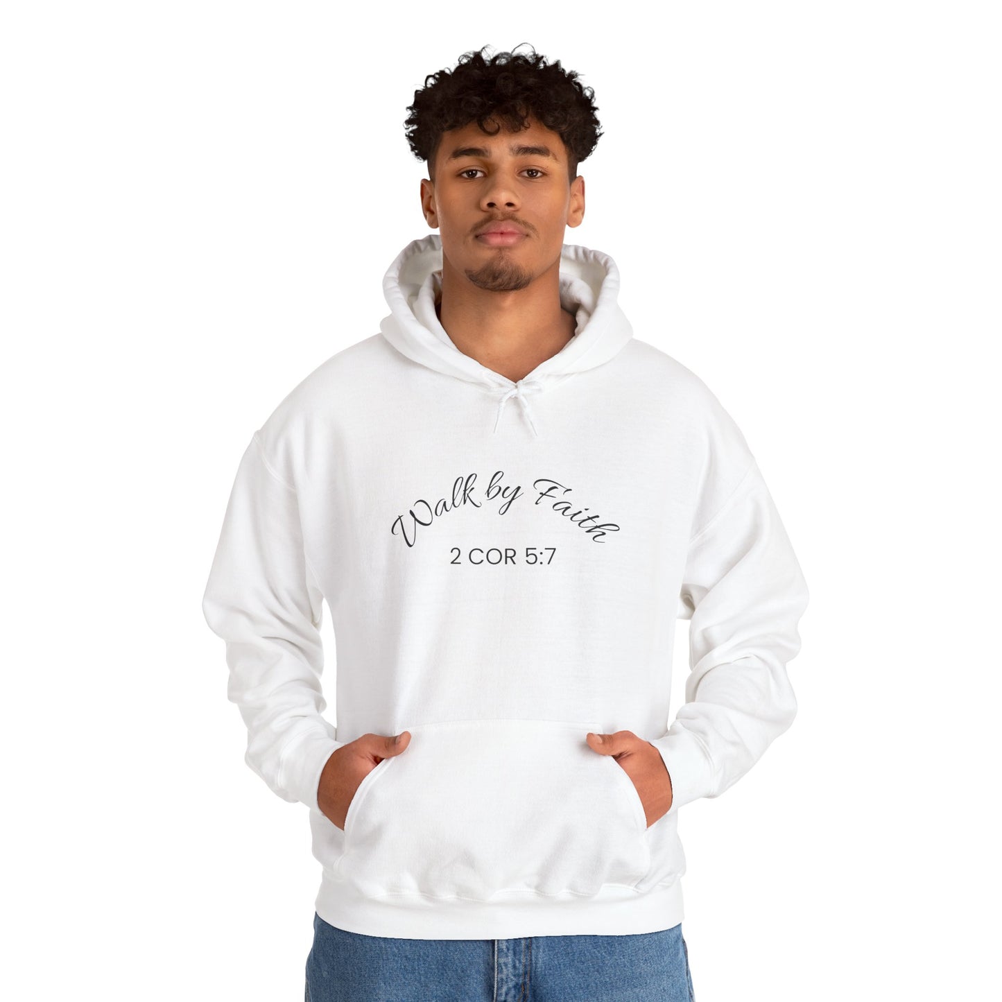 Faith-Inspired Unisex Hoodie, Walk By Faith Sweatshirt, Cozy Faith Sweatshirt, Inspirational Gift for Her, Everyday Faith Apparel