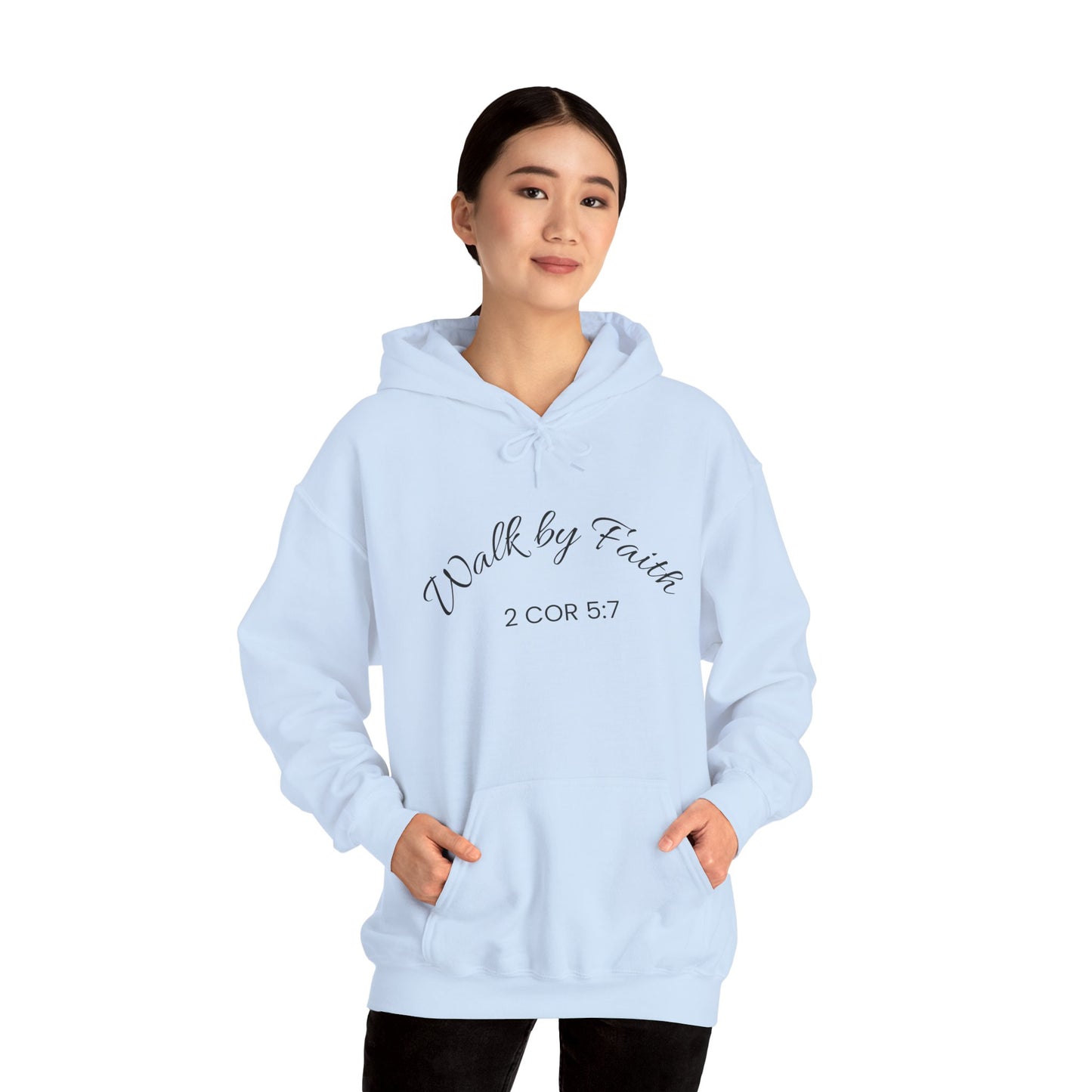 Faith-Inspired Unisex Hoodie, Walk By Faith Sweatshirt, Cozy Faith Sweatshirt, Inspirational Gift for Her, Everyday Faith Apparel