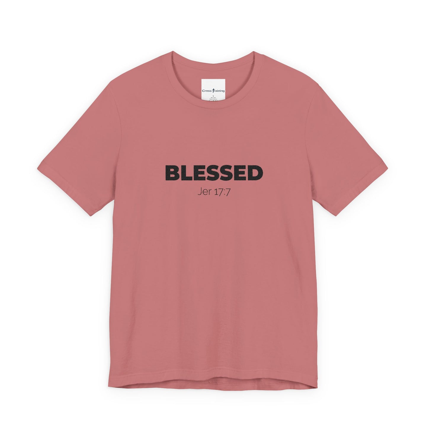 Blessed Unisex Jersey Tee | Inspirational Shirt for Everyday Wear, Faith-Based Gift, Casual Wear, Christian Apparel, Spiritual Clothing