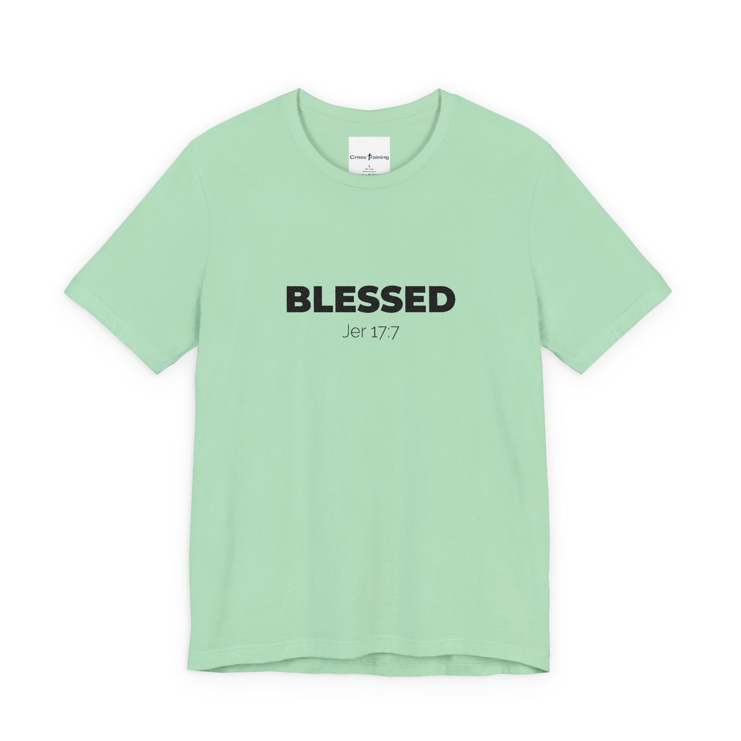 Blessed Unisex Jersey Tee | Inspirational Shirt for Everyday Wear, Faith-Based Gift, Casual Wear, Christian Apparel, Spiritual Clothing