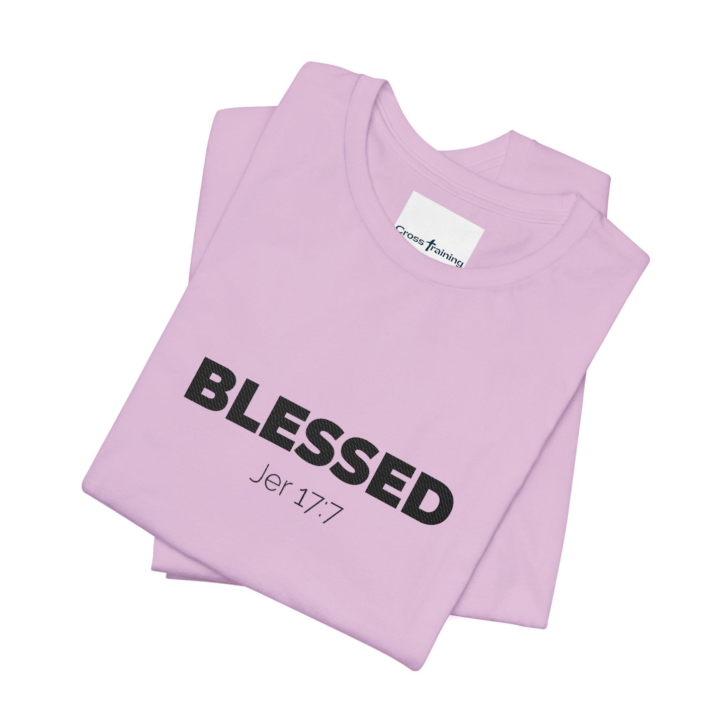 Blessed Unisex Jersey Tee | Inspirational Shirt for Everyday Wear, Faith-Based Gift, Casual Wear, Christian Apparel, Spiritual Clothing