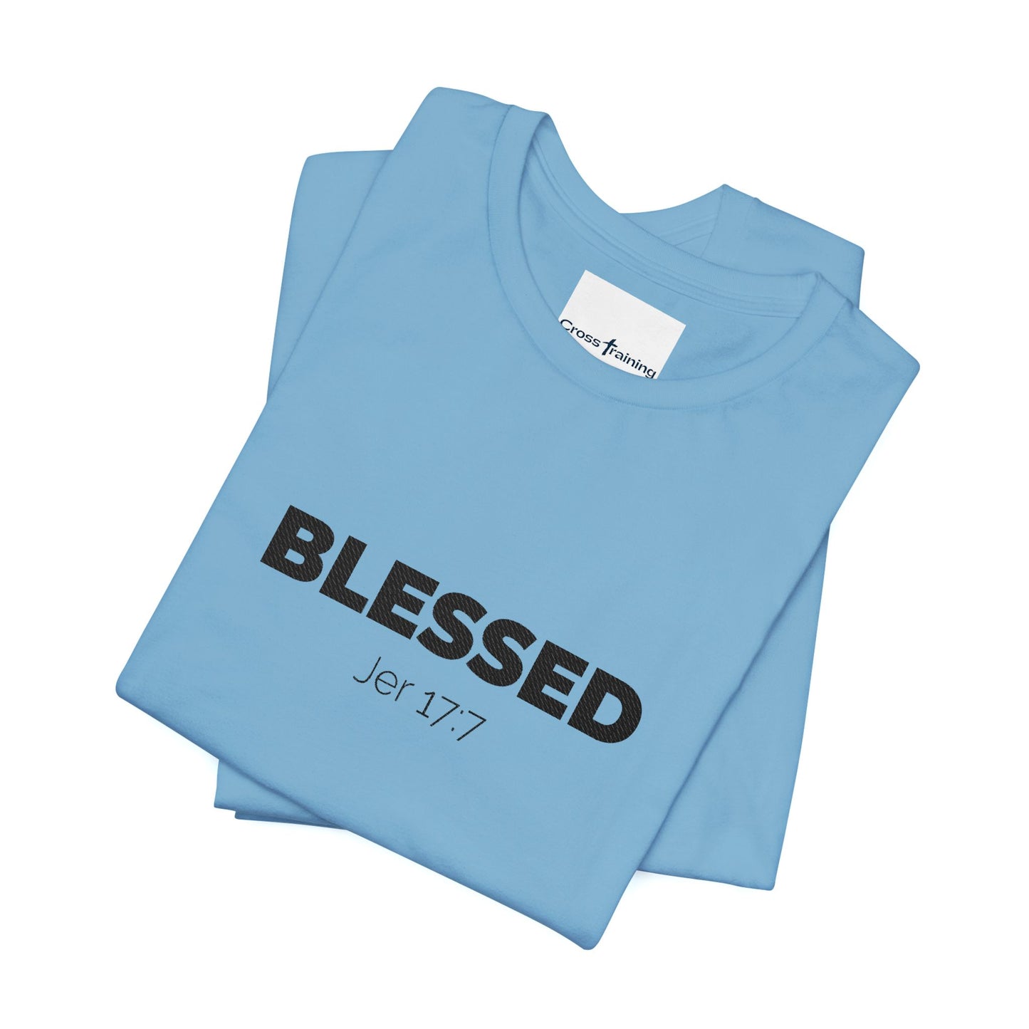 Blessed Unisex Jersey Tee | Inspirational Shirt for Everyday Wear, Faith-Based Gift, Casual Wear, Christian Apparel, Spiritual Clothing