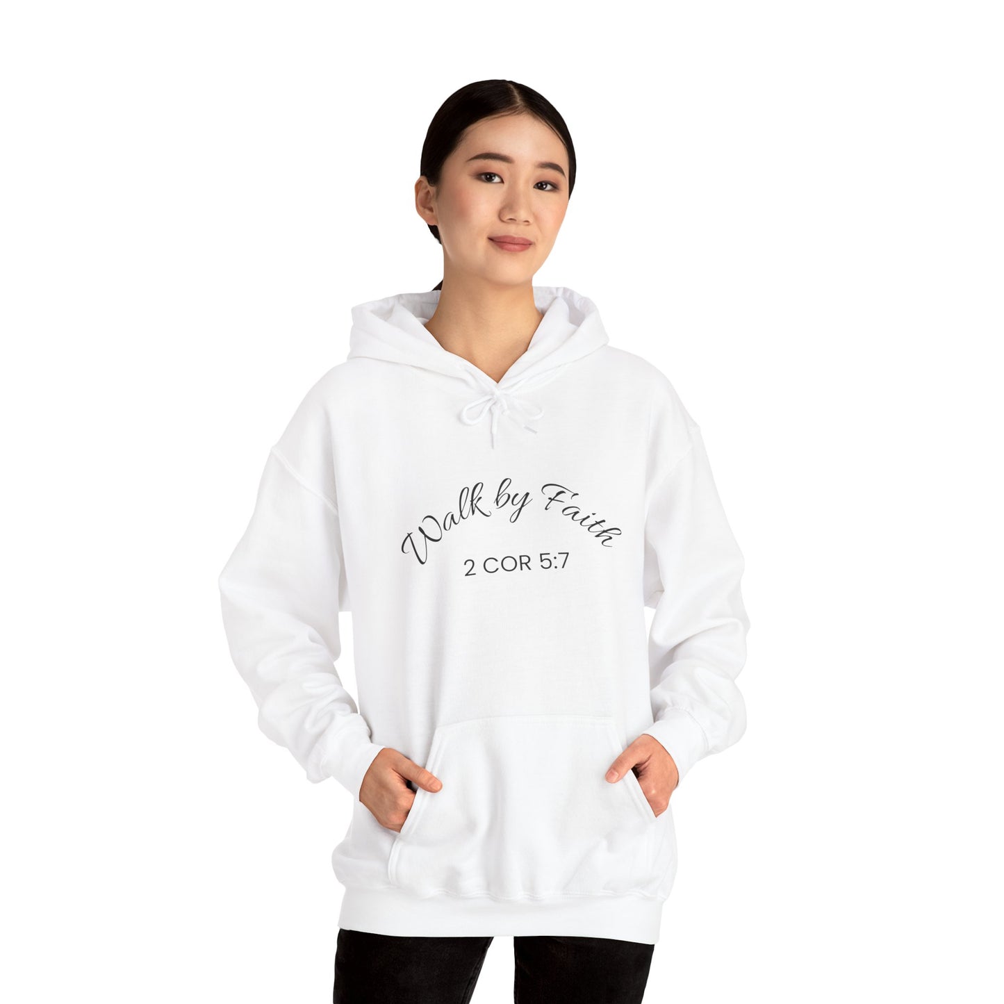Faith-Inspired Unisex Hoodie, Walk By Faith Sweatshirt, Cozy Faith Sweatshirt, Inspirational Gift for Her, Everyday Faith Apparel