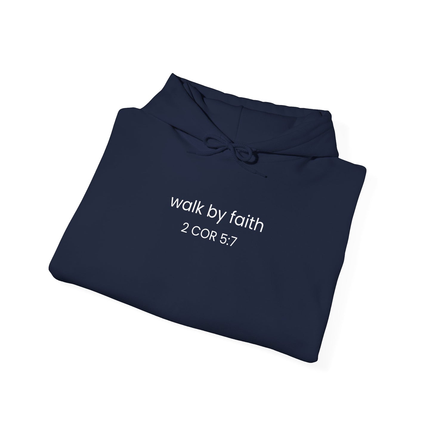 Faith-Inspired Unisex Hoodie, Walk By Faith Sweatshirt, Cozy Faith Sweatshirt, Inspirational Gift for Her, Everyday Faith Apparel