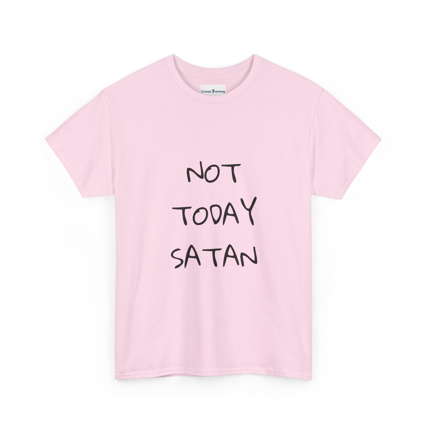 Funny Graphic Tee: Not Today Satan Unisex Heavy Cotton T-Shirt, Humorous Gift, Casual Wear, Everyday Comfort, Unique Statement Tee
