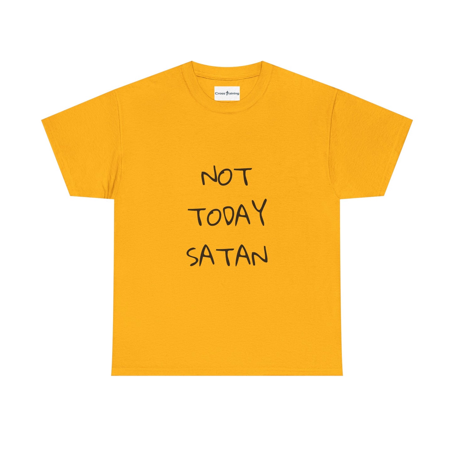 Funny Graphic Tee: Not Today Satan Unisex Heavy Cotton T-Shirt, Humorous Gift, Casual Wear, Everyday Comfort, Unique Statement Tee