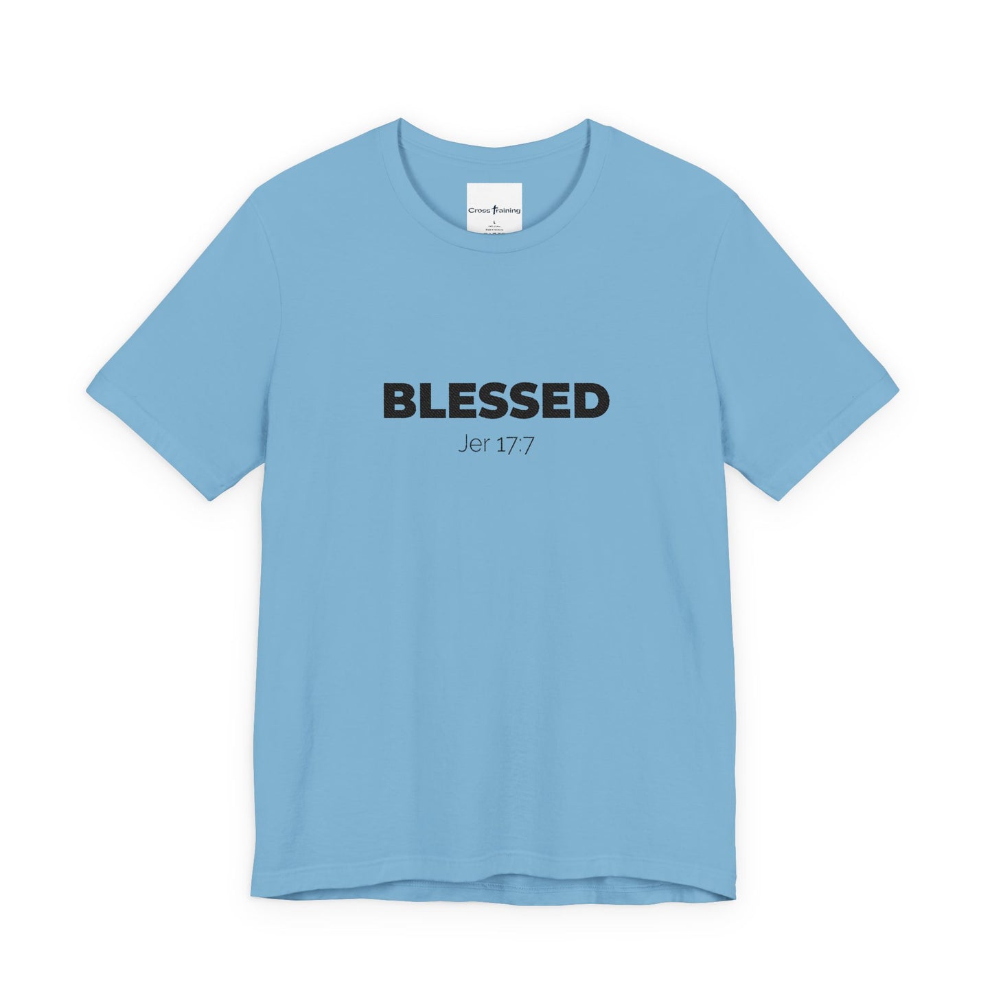 Blessed Unisex Jersey Tee | Inspirational Shirt for Everyday Wear, Faith-Based Gift, Casual Wear, Christian Apparel, Spiritual Clothing