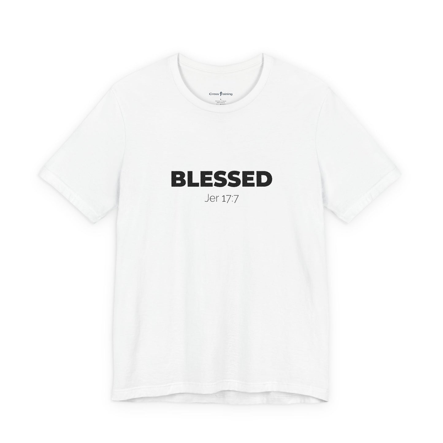 Blessed Unisex Jersey Tee | Inspirational Shirt for Everyday Wear, Faith-Based Gift, Casual Wear, Christian Apparel, Spiritual Clothing