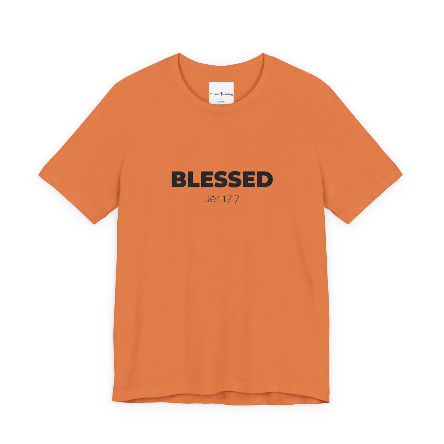 Blessed Unisex Jersey Tee | Inspirational Shirt for Everyday Wear, Faith-Based Gift, Casual Wear, Christian Apparel, Spiritual Clothing