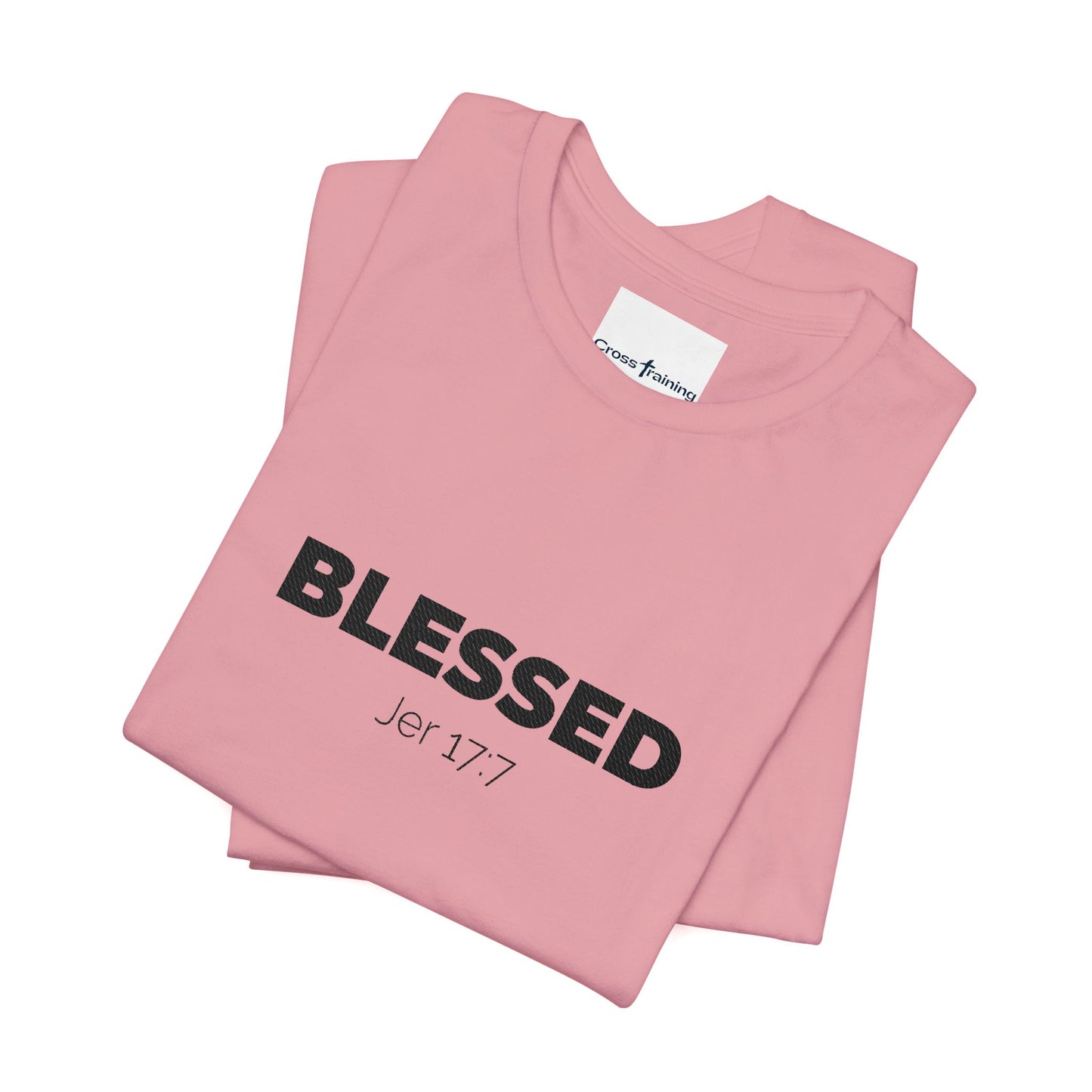Blessed Unisex Jersey Tee | Inspirational Shirt for Everyday Wear, Faith-Based Gift, Casual Wear, Christian Apparel, Spiritual Clothing