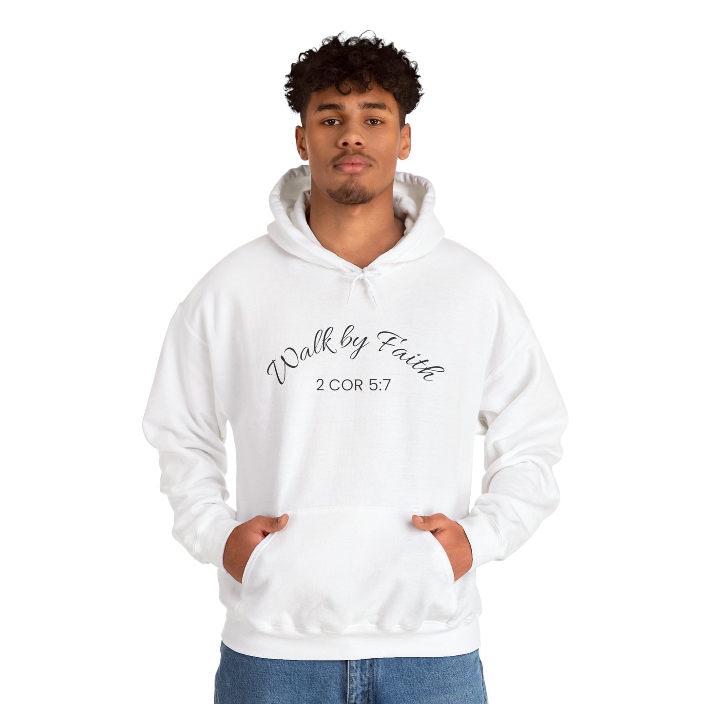 Faith-Inspired Unisex Hoodie, Walk By Faith Sweatshirt, Cozy Faith Sweatshirt, Inspirational Gift for Her, Everyday Faith Apparel
