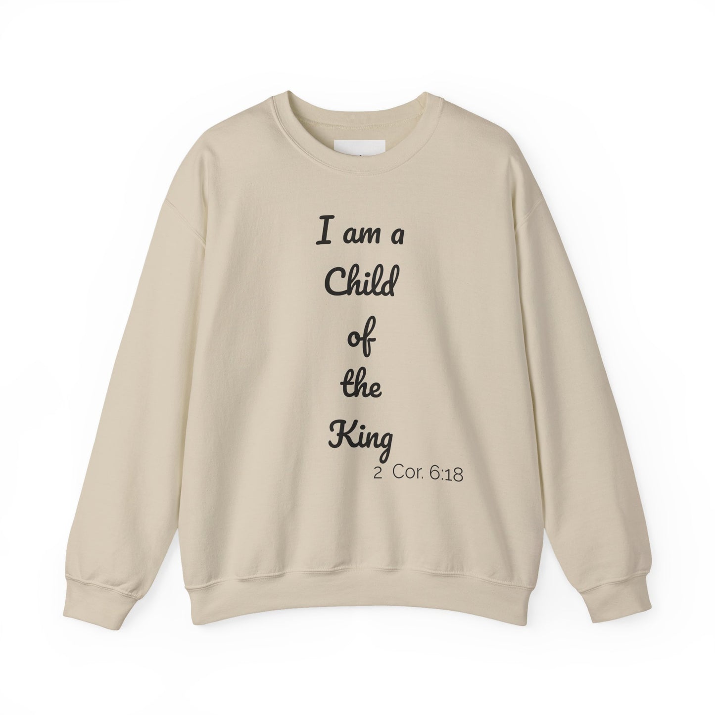 Child of the King Crewneck Sweatshirt | Inspirational Gift, Faith Apparel, Cozy Fashion, Christian Sweatshirt, Unisex Clothing