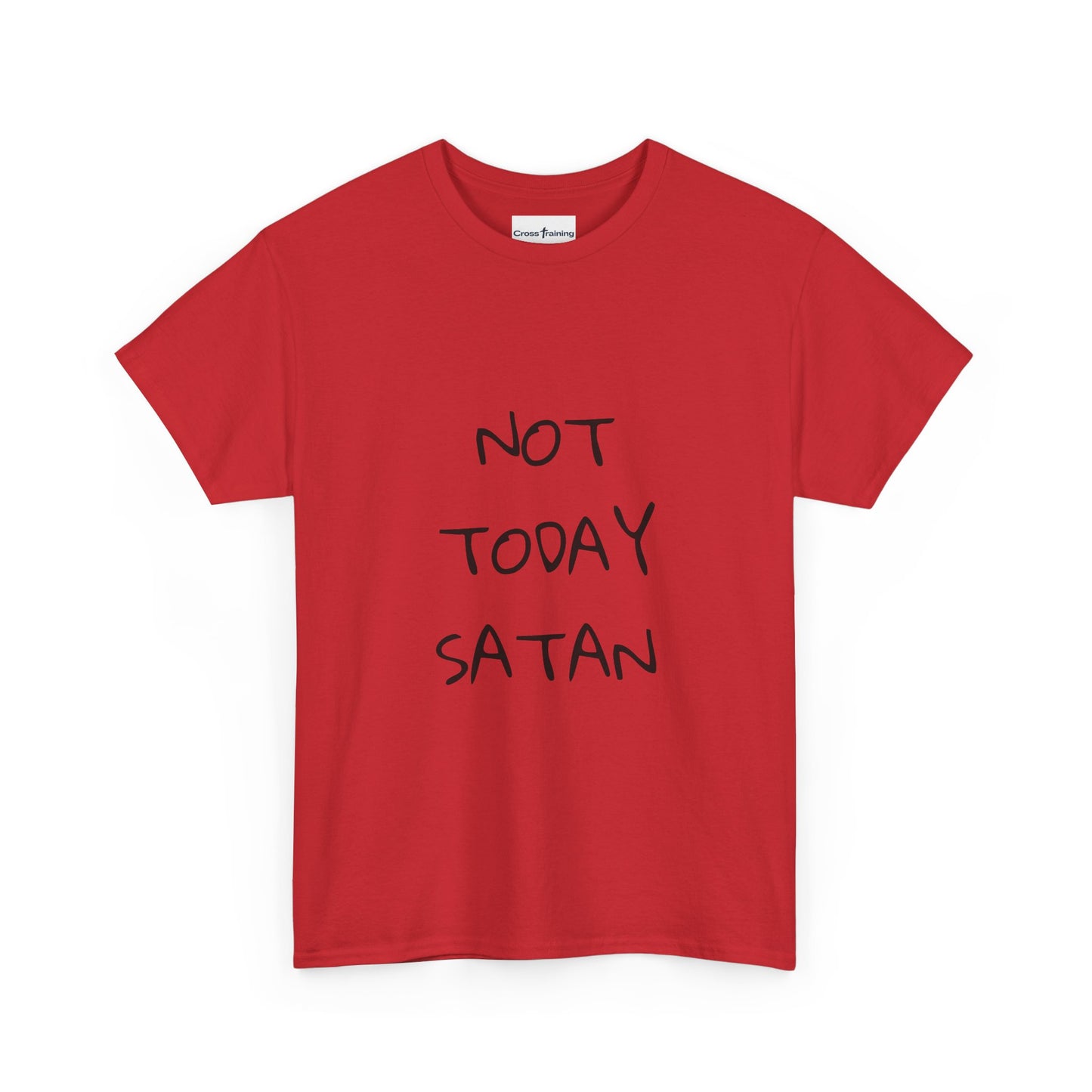 Funny Graphic Tee: Not Today Satan Unisex Heavy Cotton T-Shirt, Humorous Gift, Casual Wear, Everyday Comfort, Unique Statement Tee