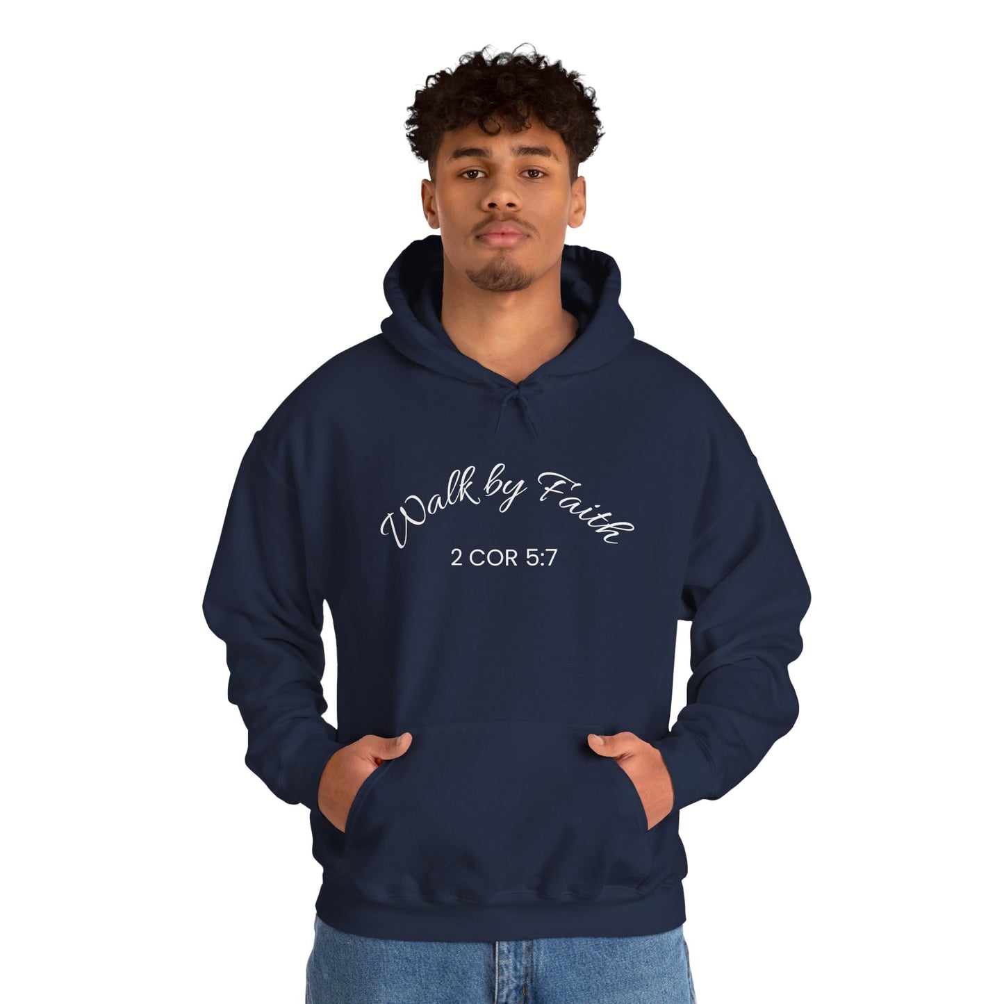 Faith-Inspired Unisex Hoodie, Walk By Faith Sweatshirt, Cozy Faith Sweatshirt, Inspirational Gift for Her, Everyday Faith Apparel