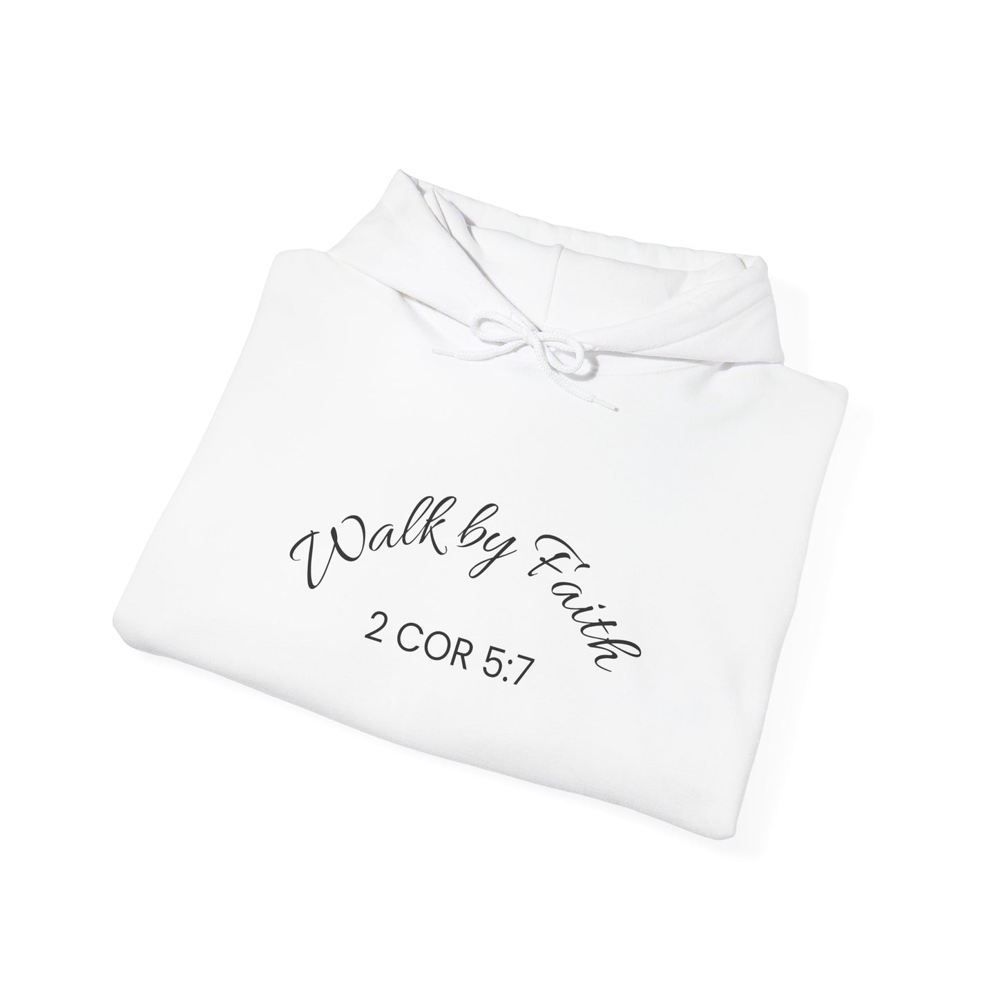Faith-Inspired Unisex Hoodie, Walk By Faith Sweatshirt, Cozy Faith Sweatshirt, Inspirational Gift for Her, Everyday Faith Apparel
