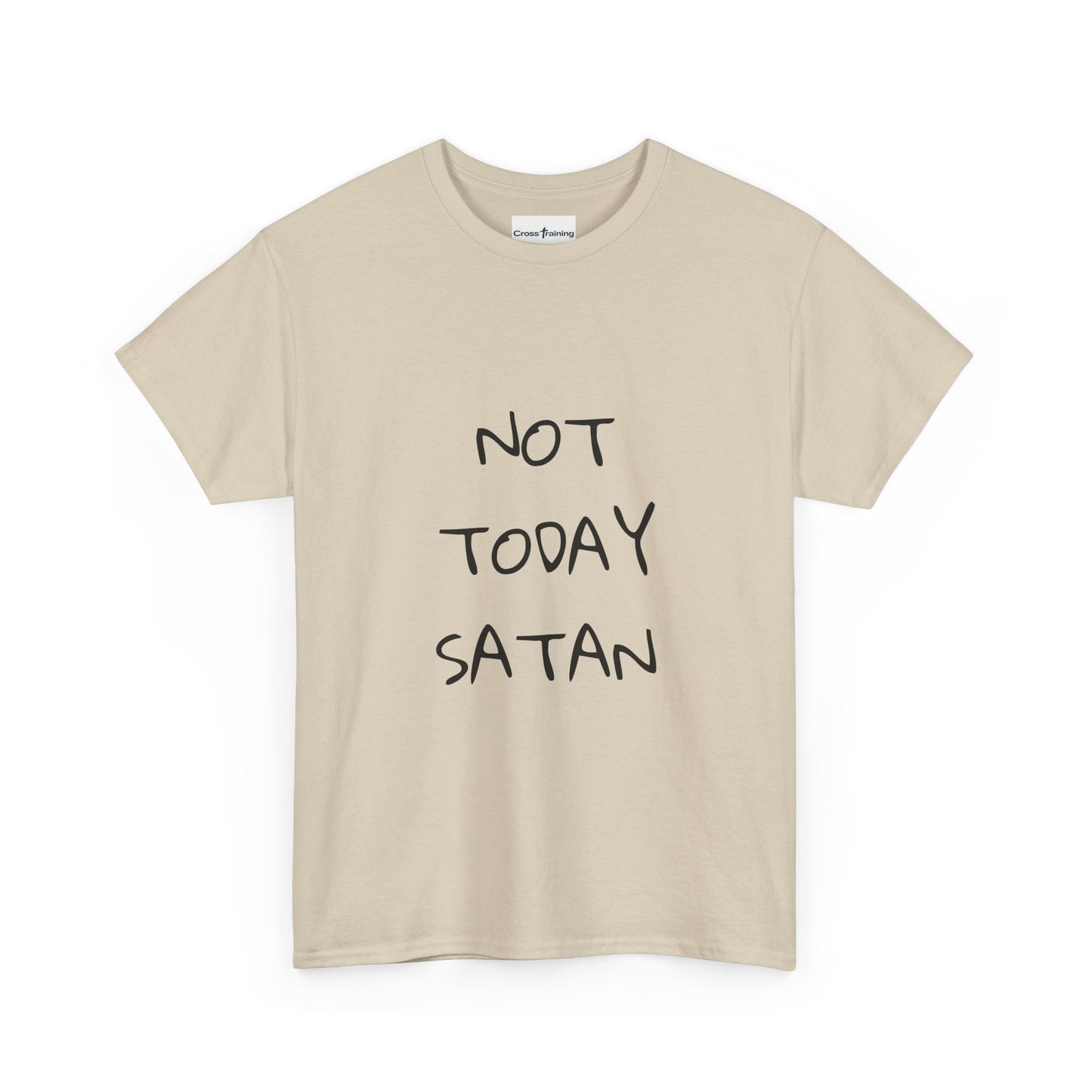 Funny Graphic Tee: Not Today Satan Unisex Heavy Cotton T-Shirt, Humorous Gift, Casual Wear, Everyday Comfort, Unique Statement Tee