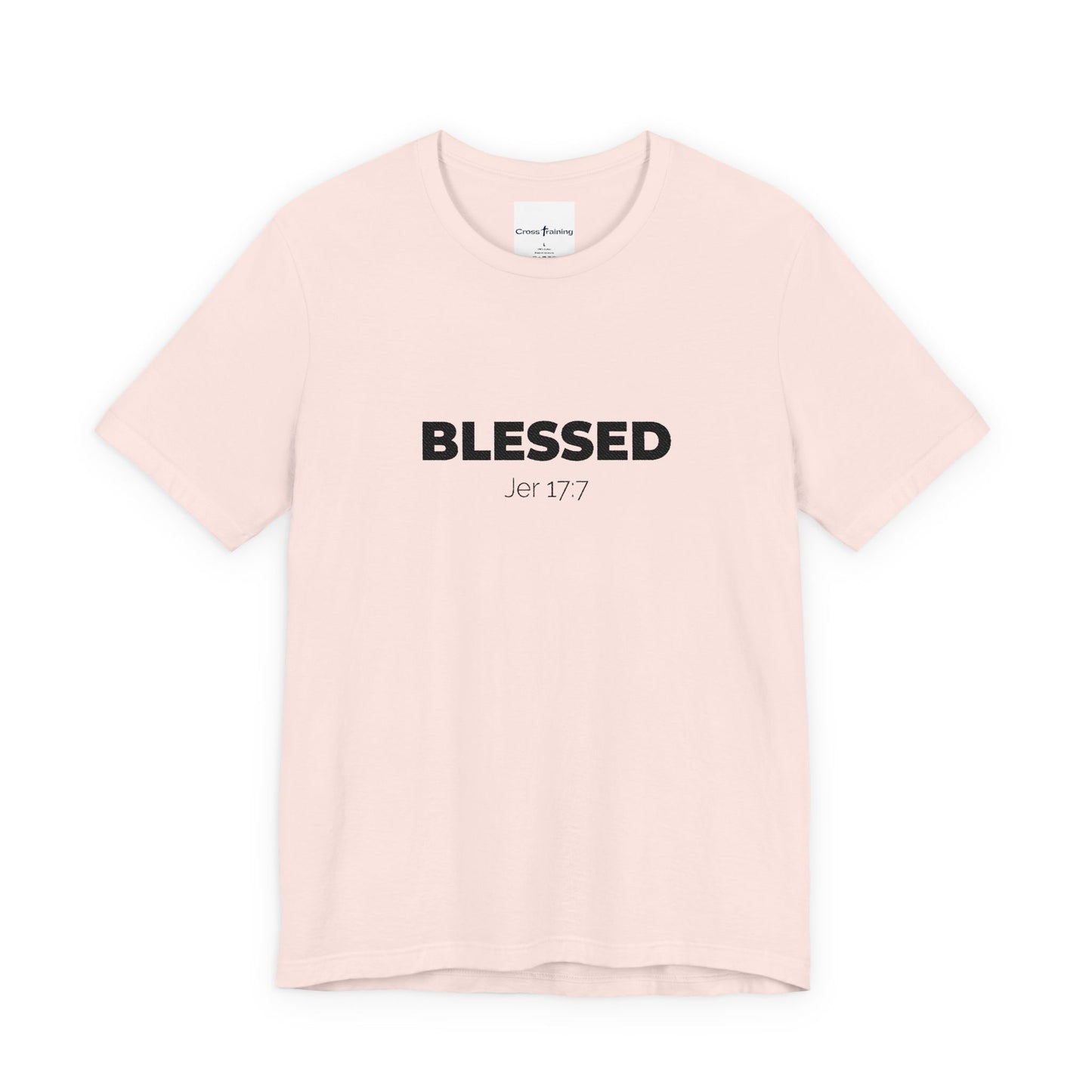Blessed Unisex Jersey Tee | Inspirational Shirt for Everyday Wear, Faith-Based Gift, Casual Wear, Christian Apparel, Spiritual Clothing