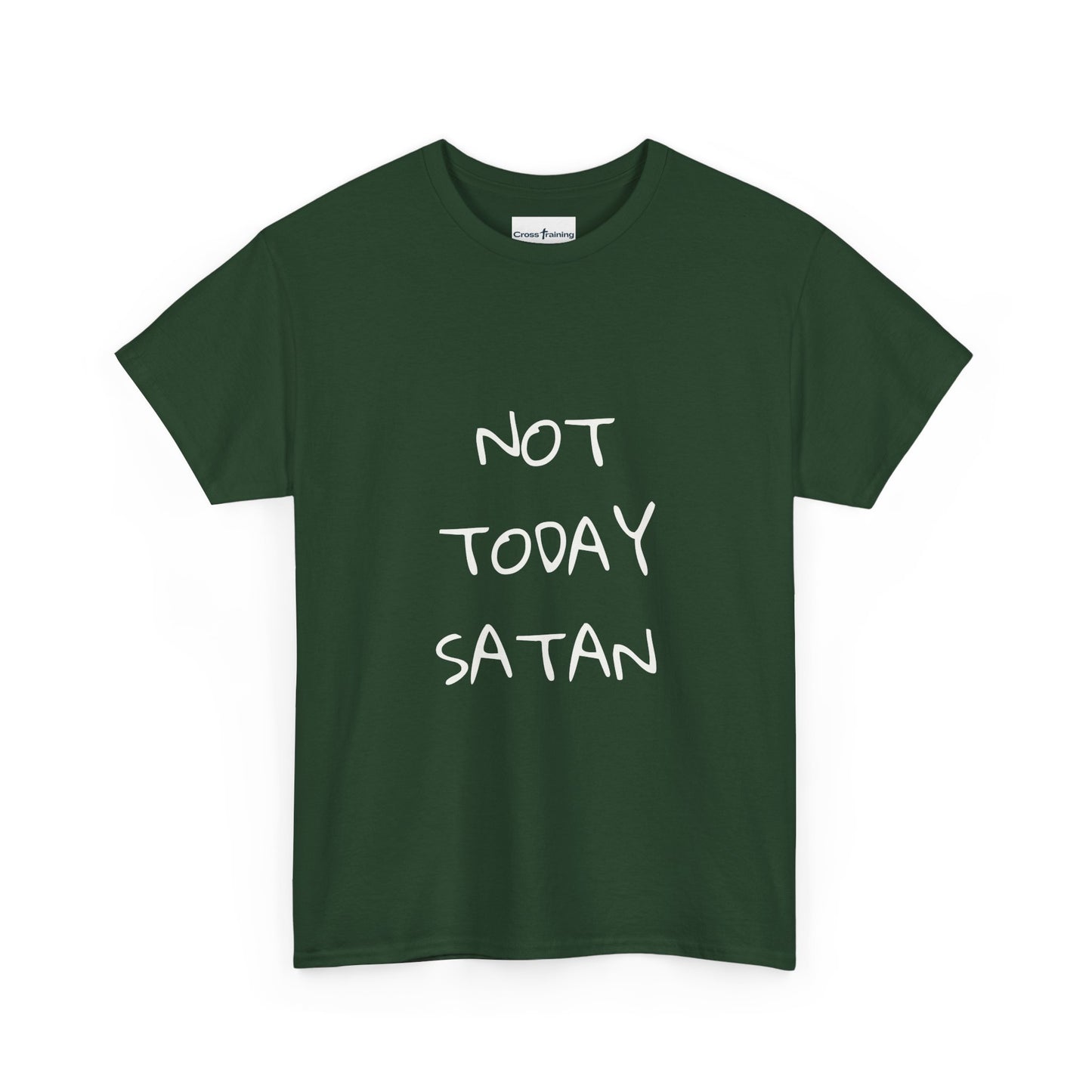 Funny Graphic Tee: Not Today Satan Unisex Heavy Cotton T-Shirt, Humorous Gift, Casual Wear, Everyday Comfort, Unique Statement Tee