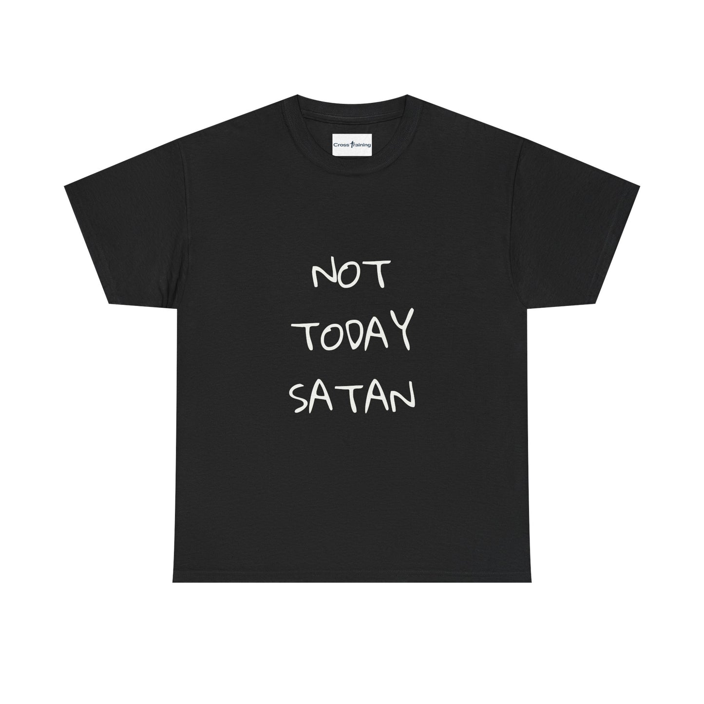 Funny Graphic Tee: Not Today Satan Unisex Heavy Cotton T-Shirt, Humorous Gift, Casual Wear, Everyday Comfort, Unique Statement Tee