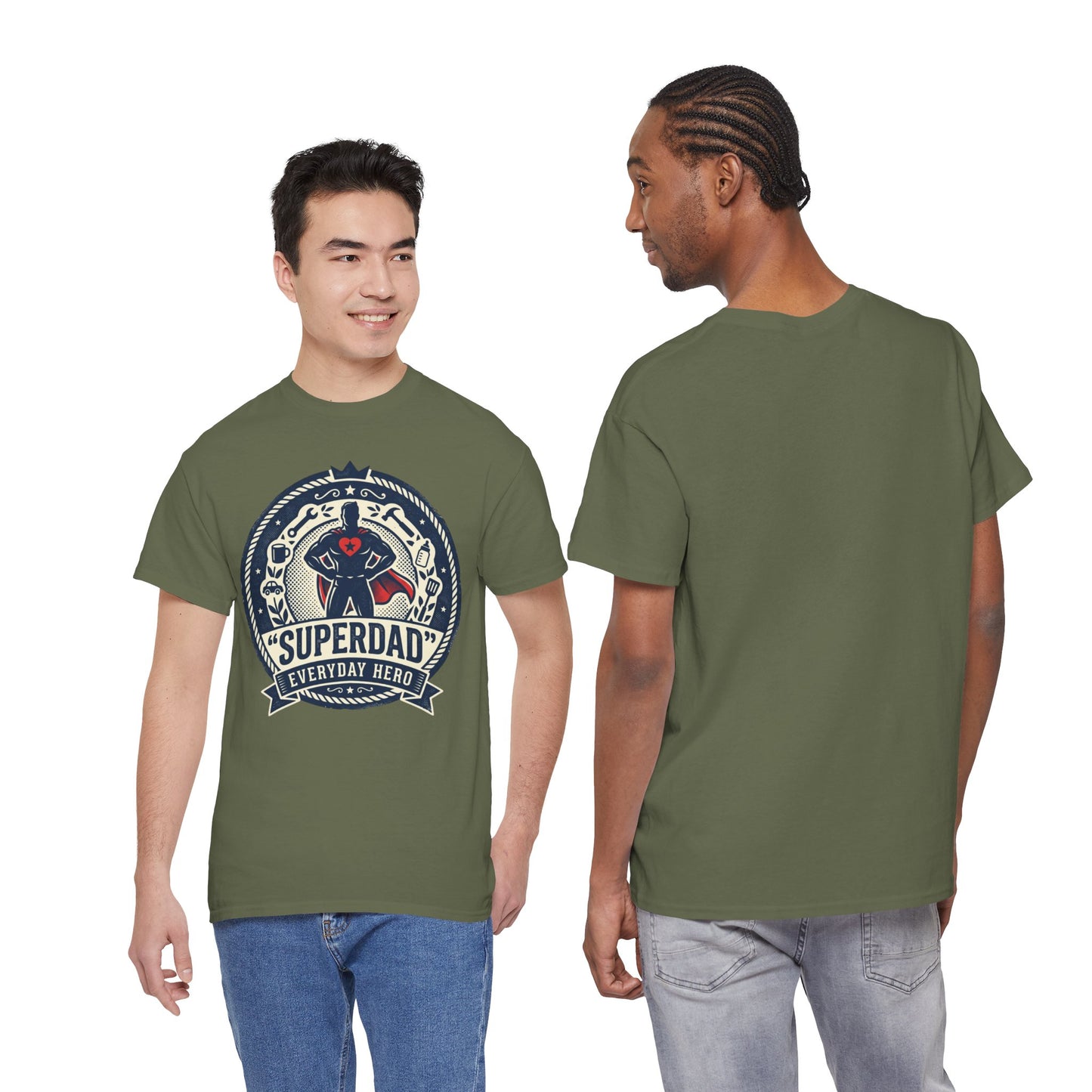 Superdad Everyday Hero T-Shirt — Father’s Day Retro Superhero Tee