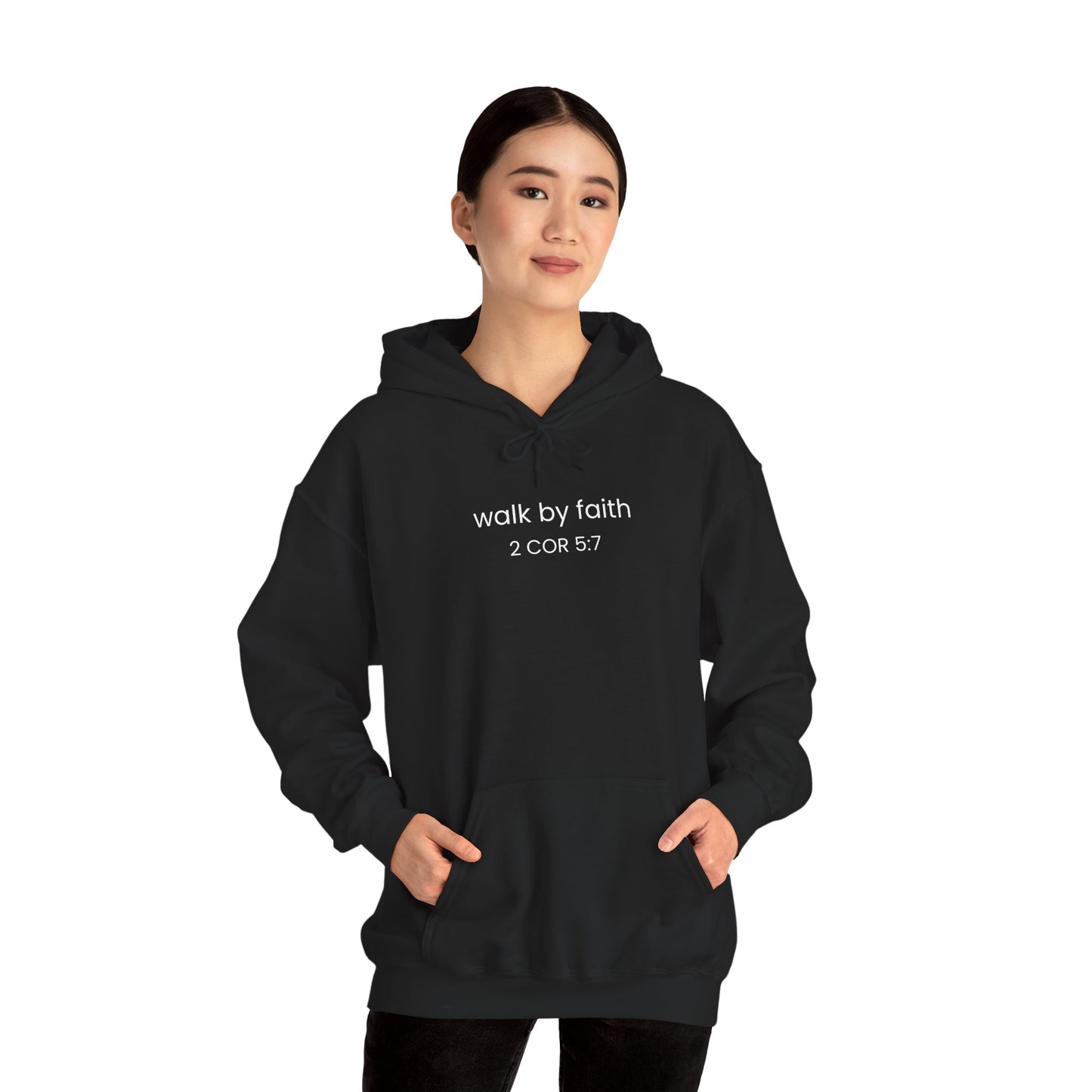 Faith-Inspired Unisex Hoodie, Walk By Faith Sweatshirt, Cozy Faith Sweatshirt, Inspirational Gift for Her, Everyday Faith Apparel