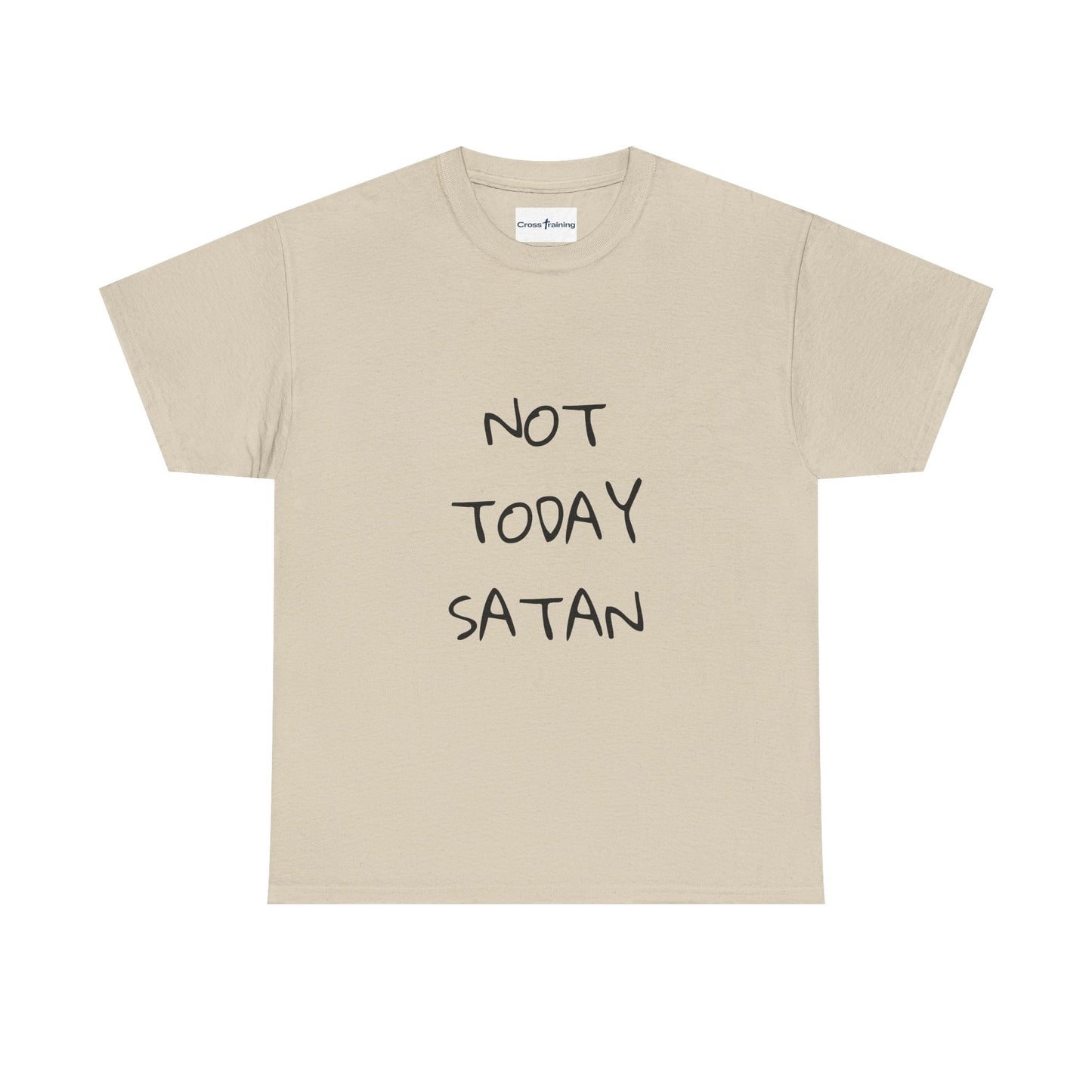 Funny Graphic Tee: Not Today Satan Unisex Heavy Cotton T-Shirt, Humorous Gift, Casual Wear, Everyday Comfort, Unique Statement Tee